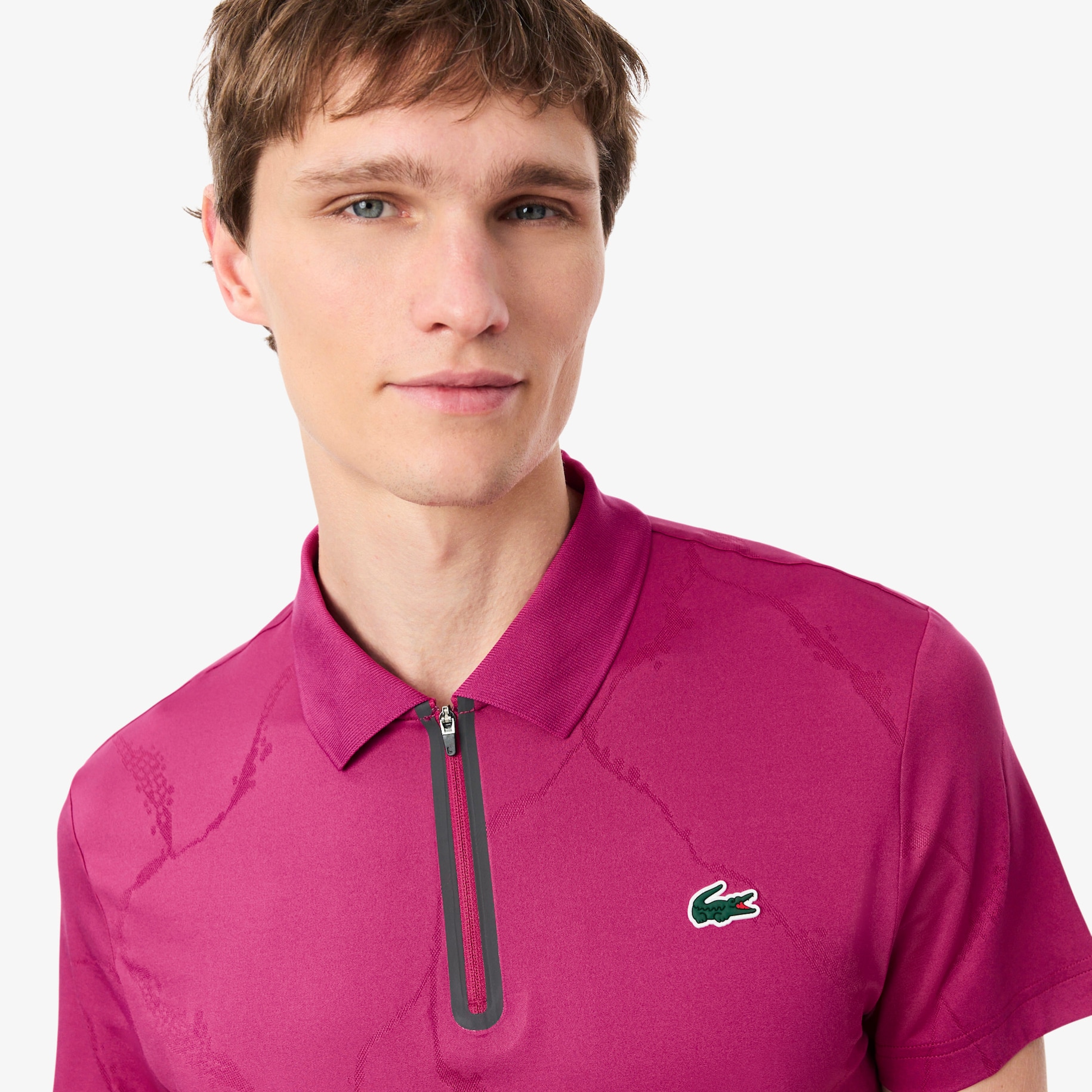 Ultra Dry Jacquard Crocodile Tennis Polo Shirt image number 1