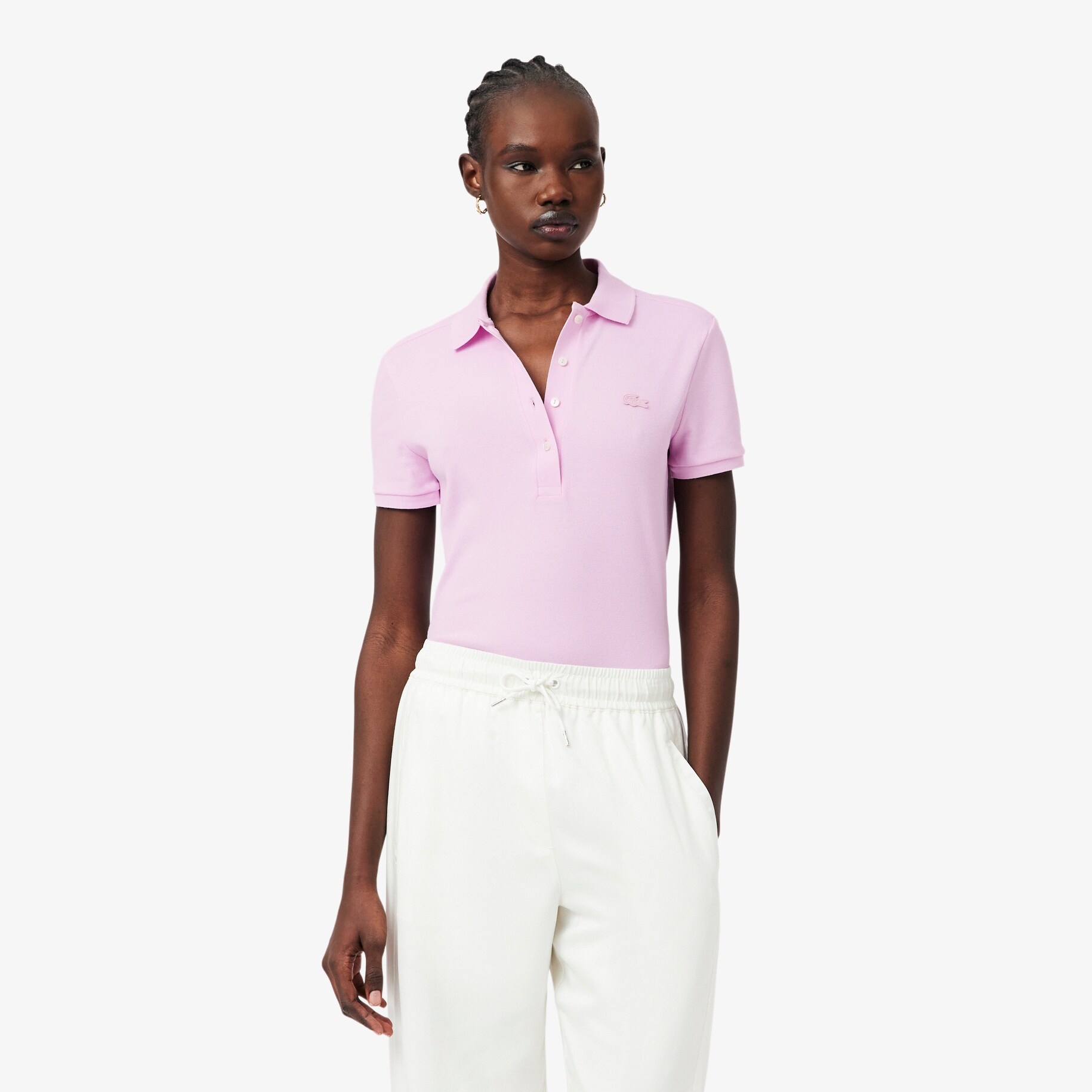 L.12.D Slim Fit Stretch Mini Piqu&eacute; Polo Shirt image number 0