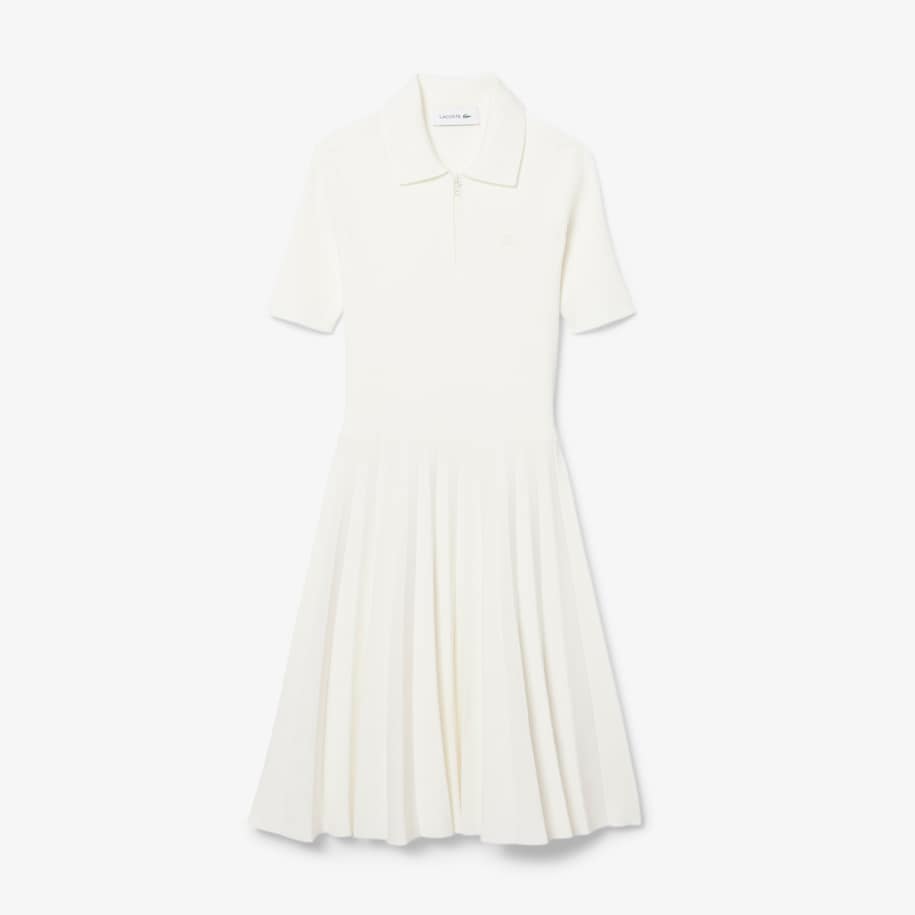Pleated Polo Collar Dress image number 3