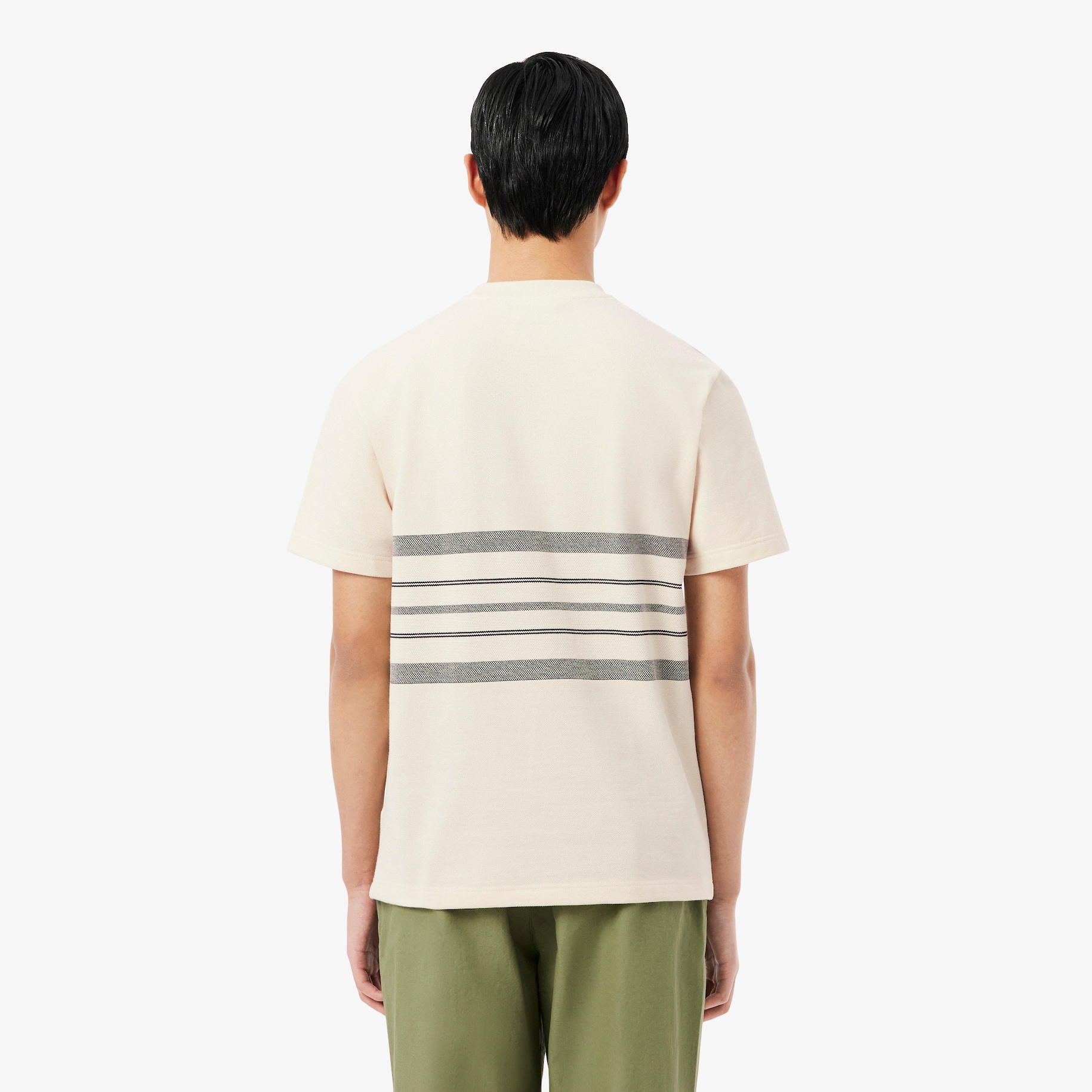 French Made Striped Piqu&eacute; T-shirt image number 2