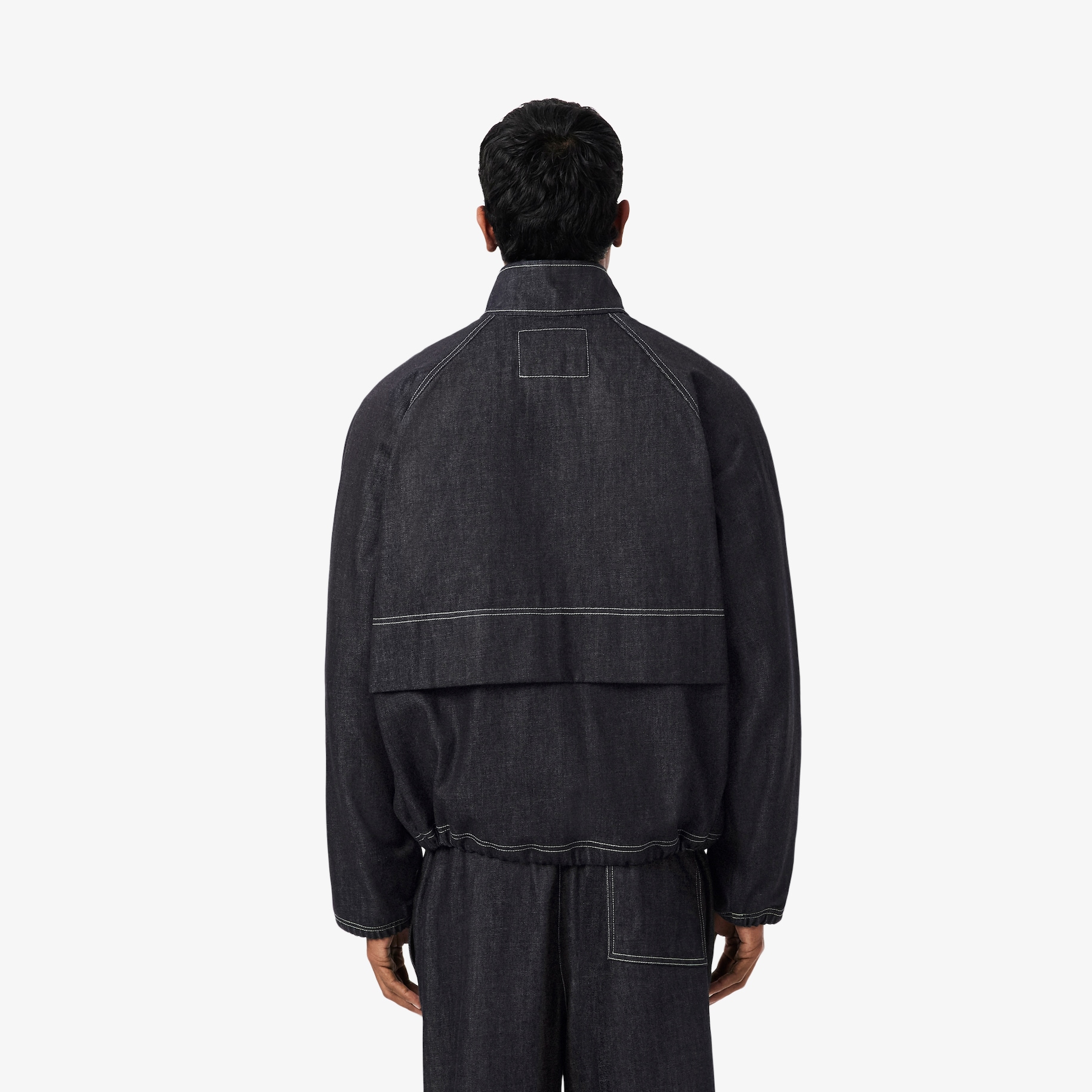 Oversized Zipped Denim Jacket image number 2