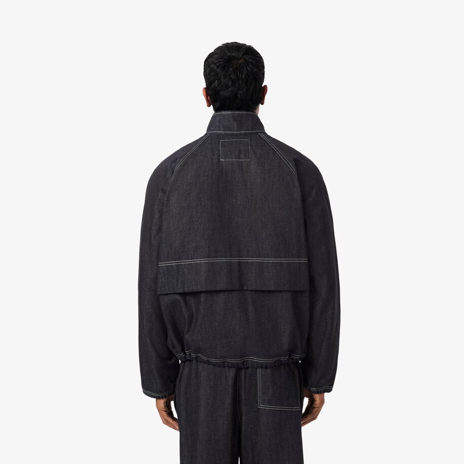 Oversized Zipped Denim Jacket image number 2