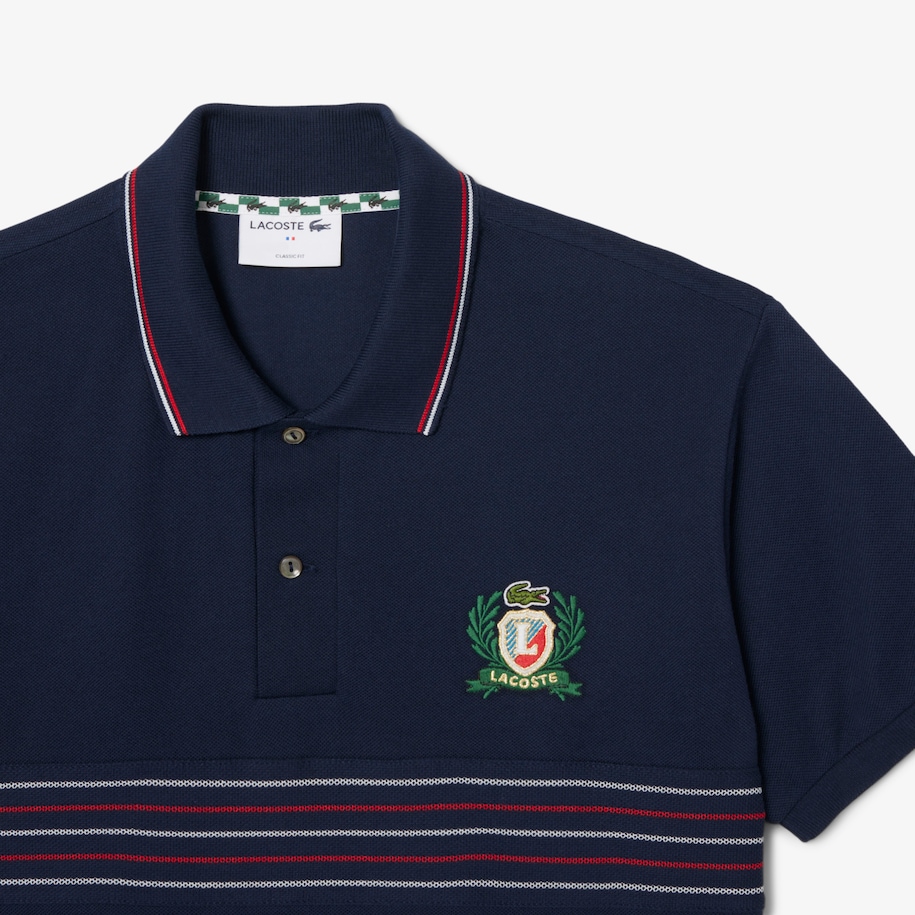 Classic Fit L.12.12 Embroidered Shield Polo Shirt image number 4
