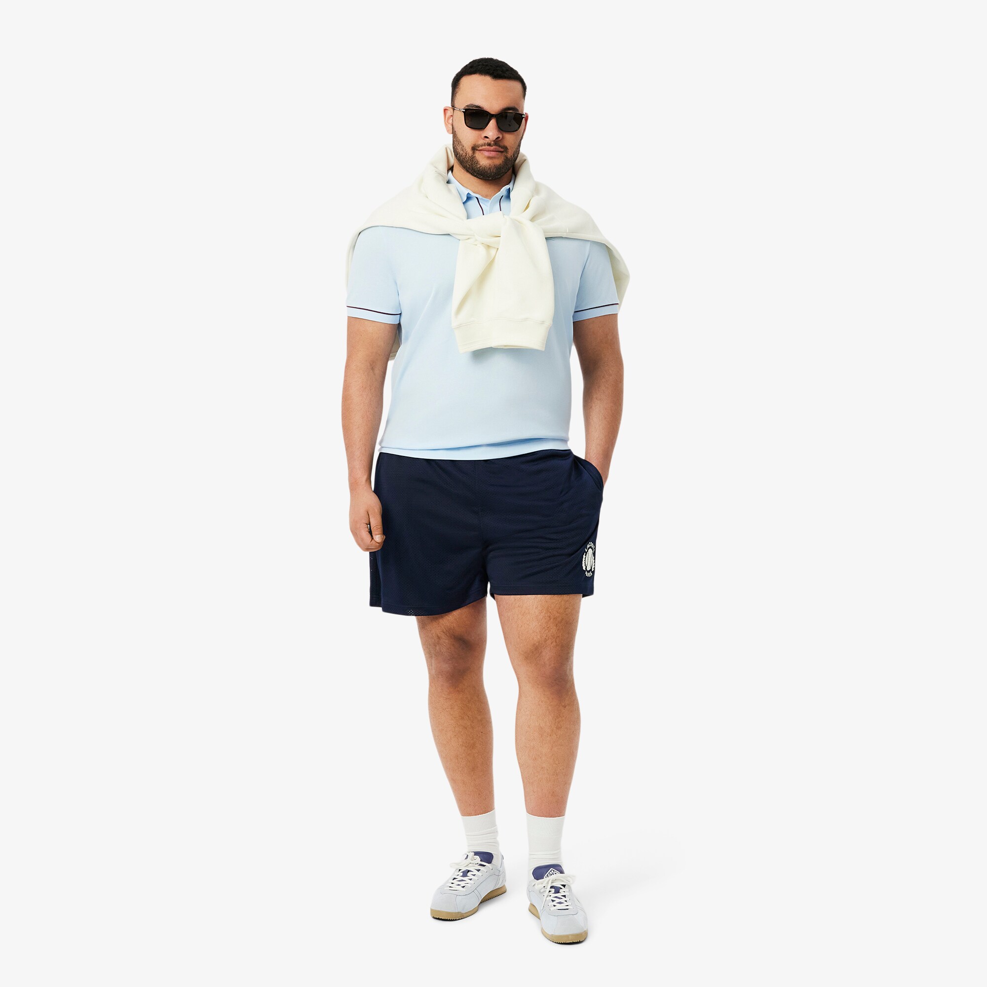 Graphic Mesh Shorts image number 8