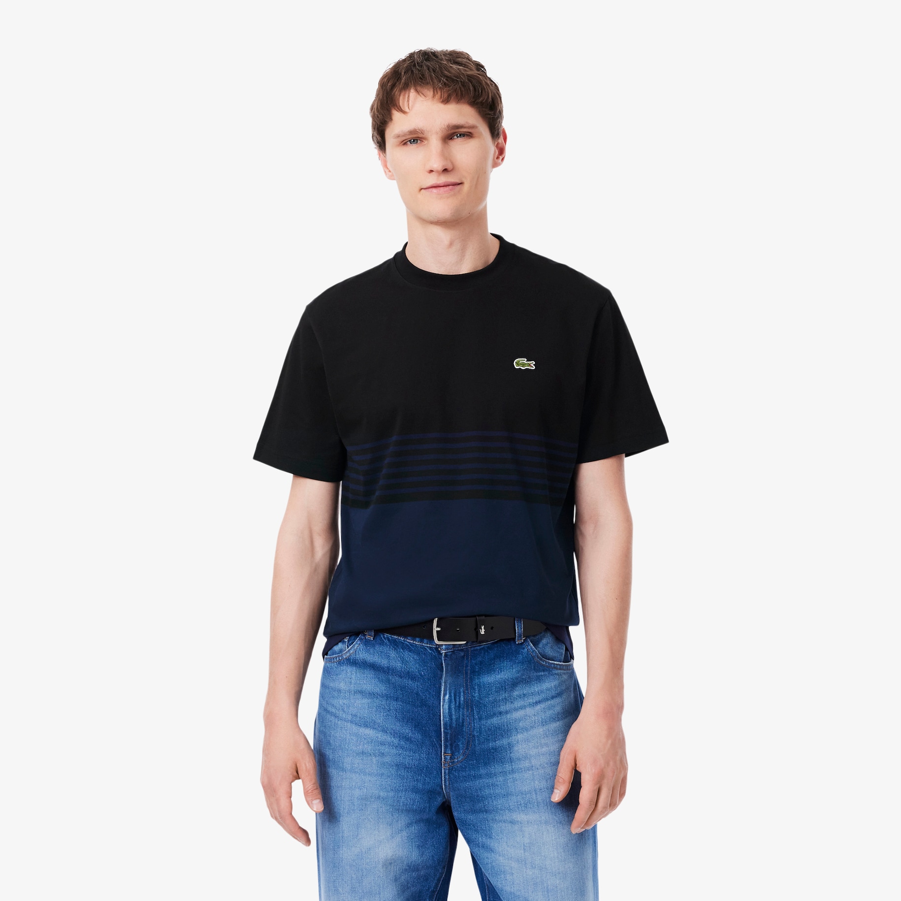 Striped Jersey Colour-block T-shirt image number 0