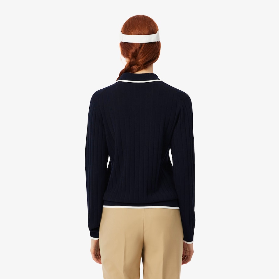 Polo Collar Stretch Golf Sweater image number 2