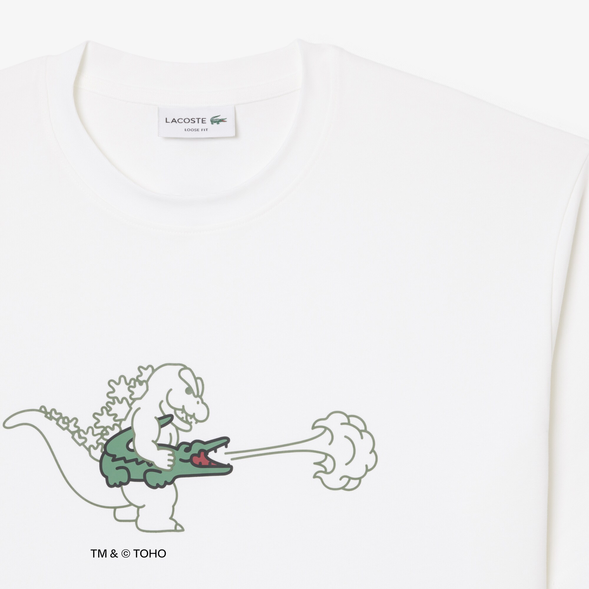 T-shirt Lacoste & Godzilla image number 4