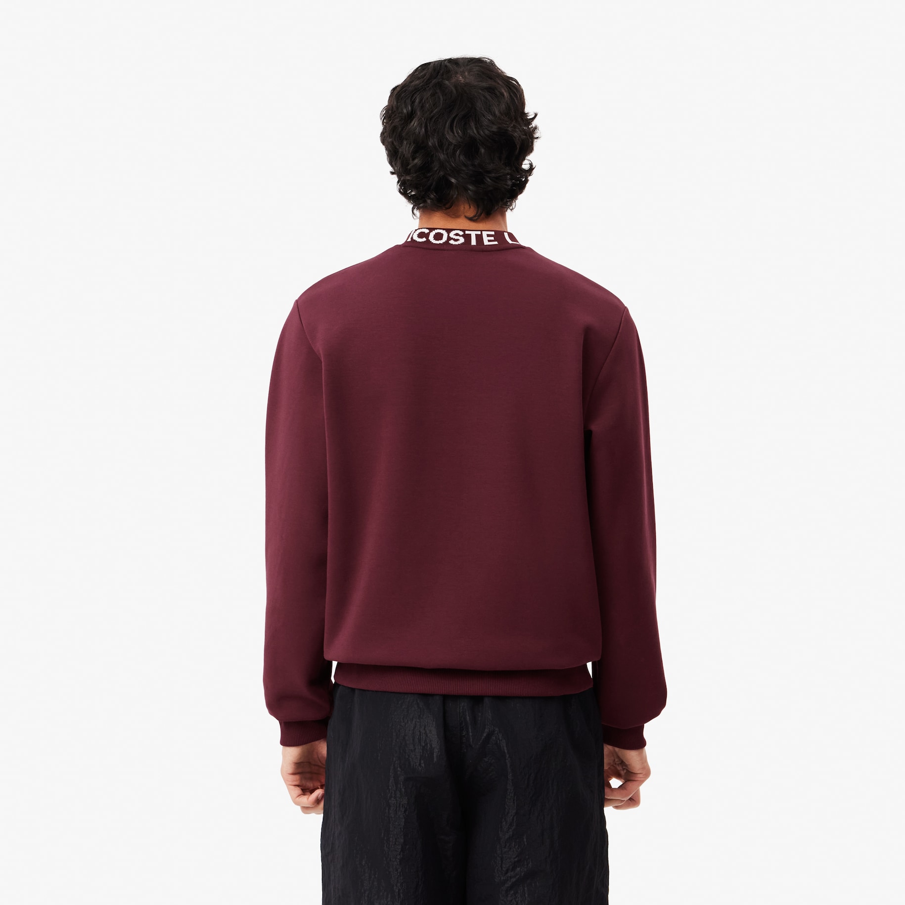 Logo Jacquard Collar Double Face Sweatshirt image number 2