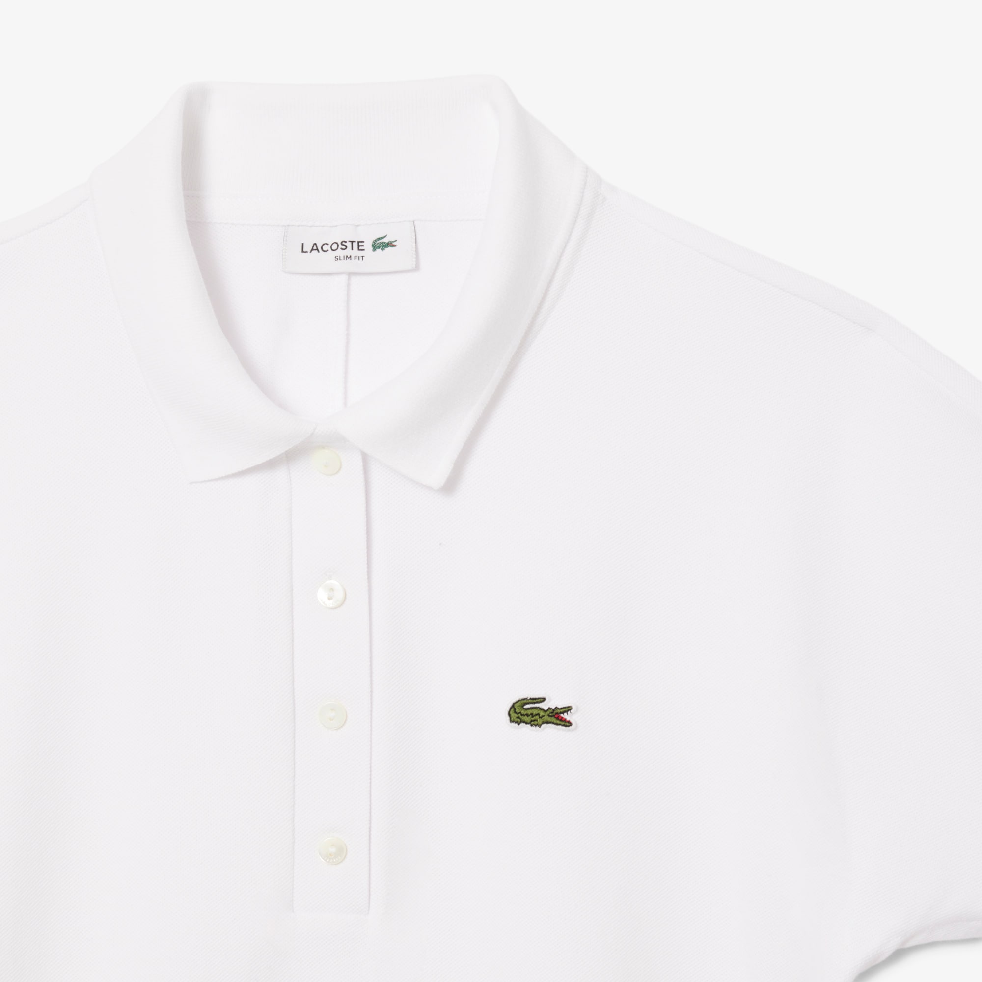 Slim Fit Adjustable Piqué Polo Shirt image number 4