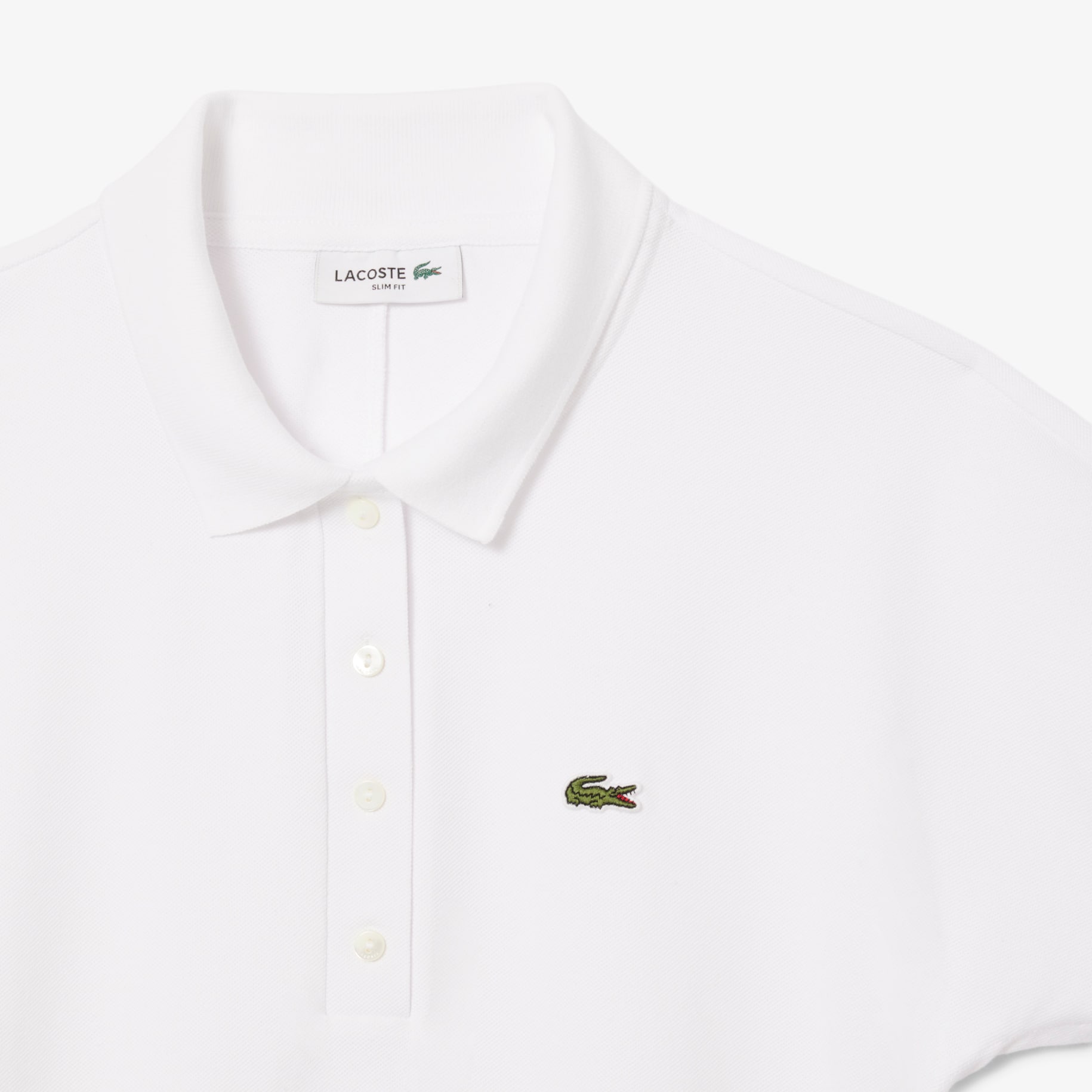 Slim Fit Adjustable Piqué Polo Shirt image number 4