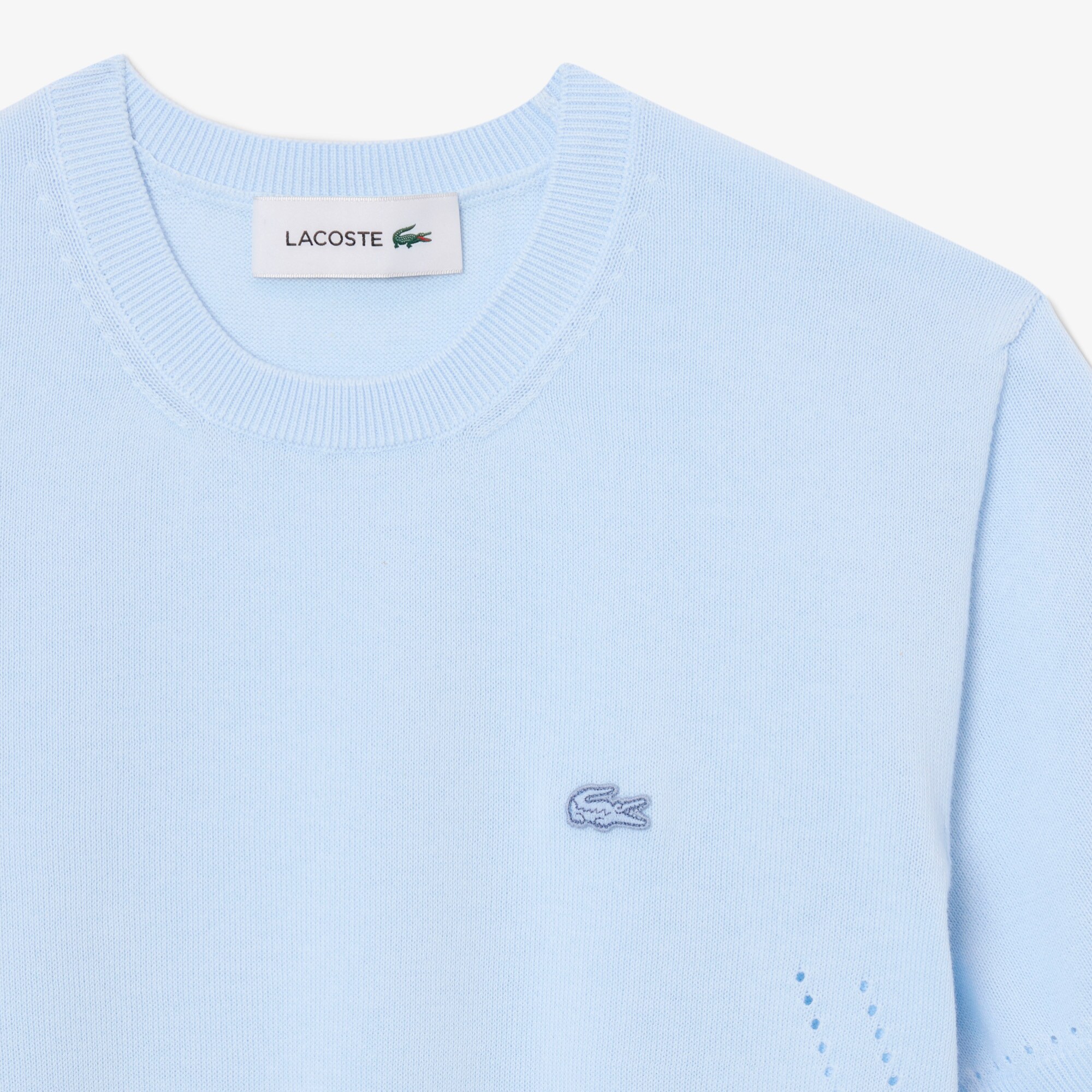 Short Sleeved 3D Knit Sweater image number 4
