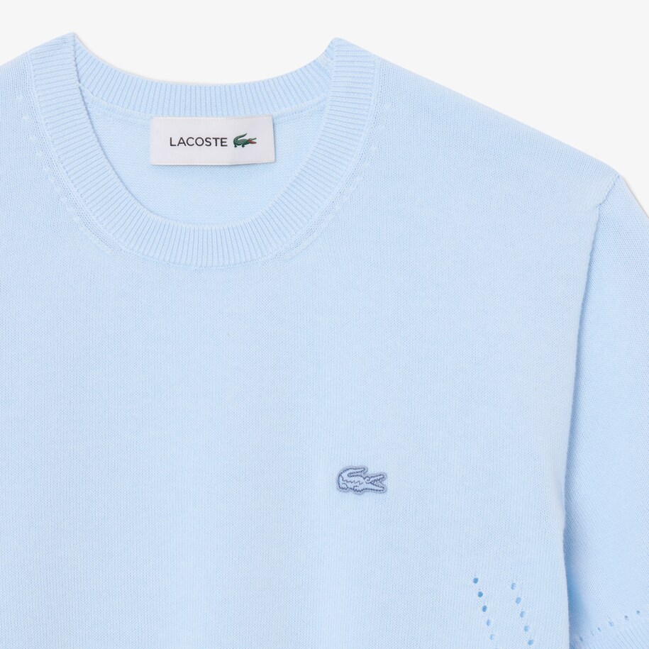 Short Sleeved 3D Knit Sweater image number 4