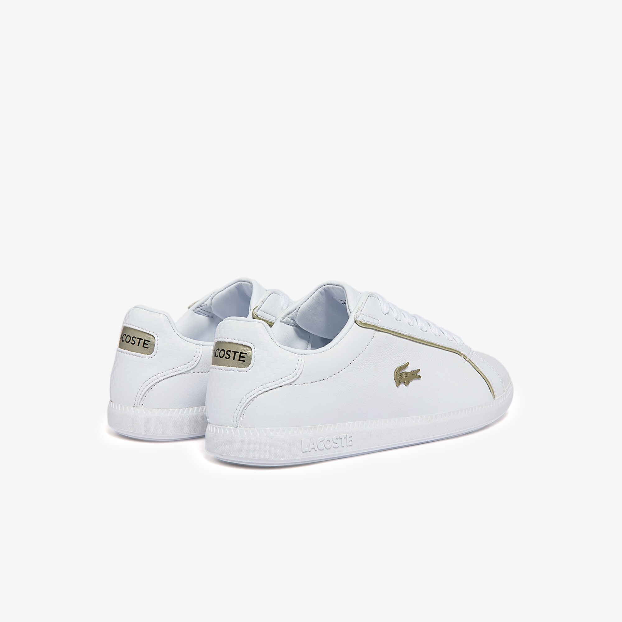 Lacoste metallic trainers clearance
