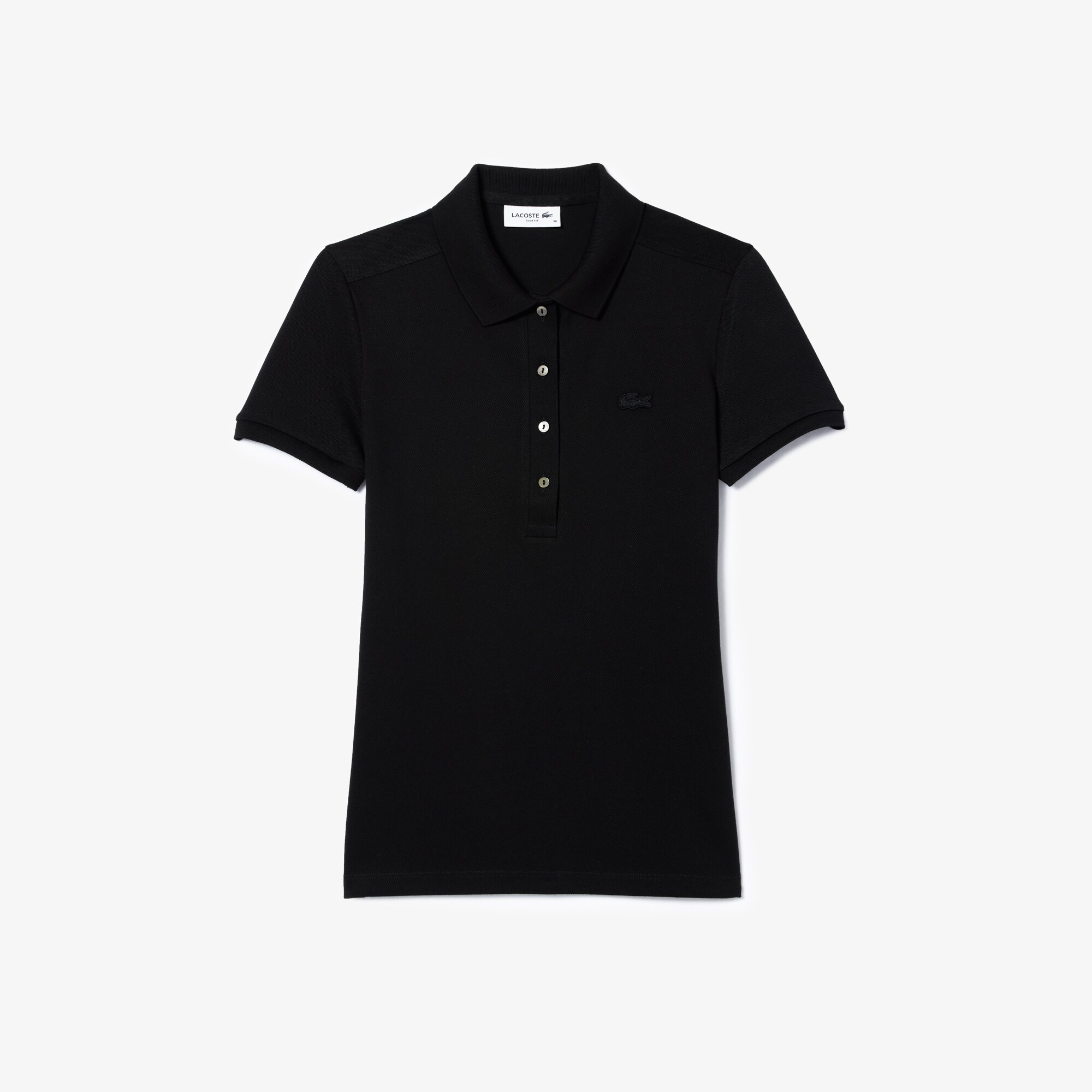 L.12.D Slim Fit Stretch Mini Piqué Polo Shirt image number 4
