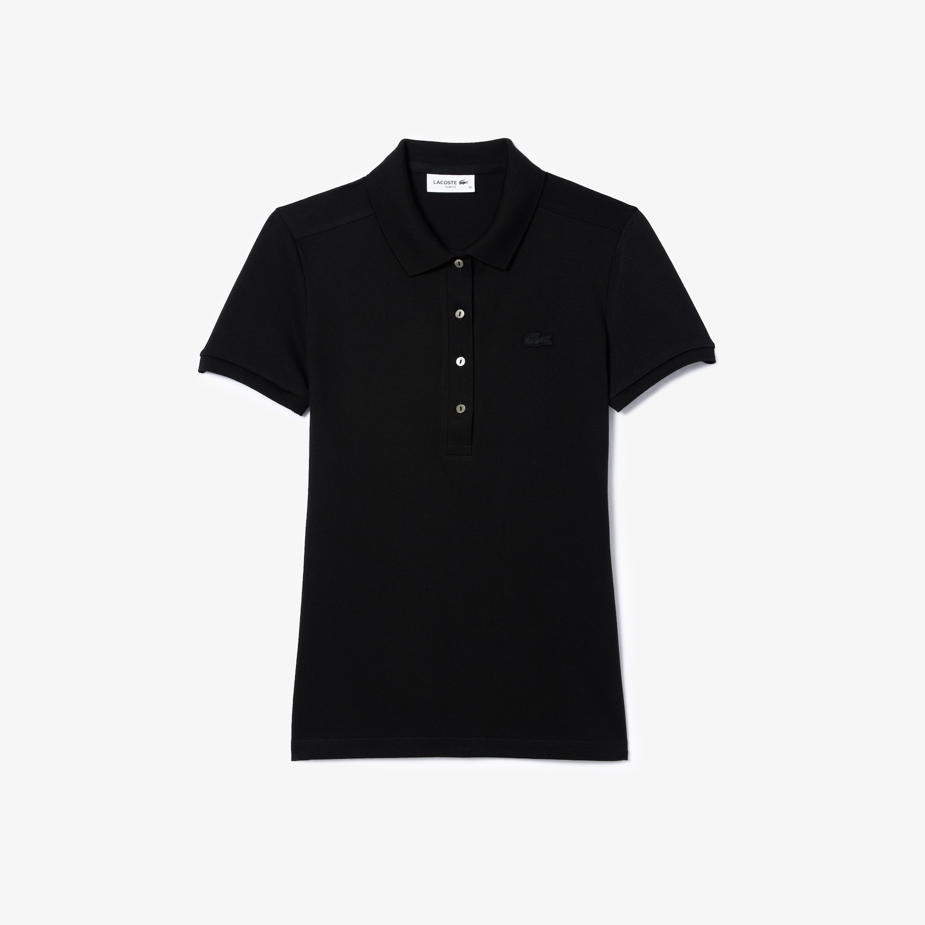 L.12.D Slim Fit Stretch Mini Piqué Polo Shirt image number 4