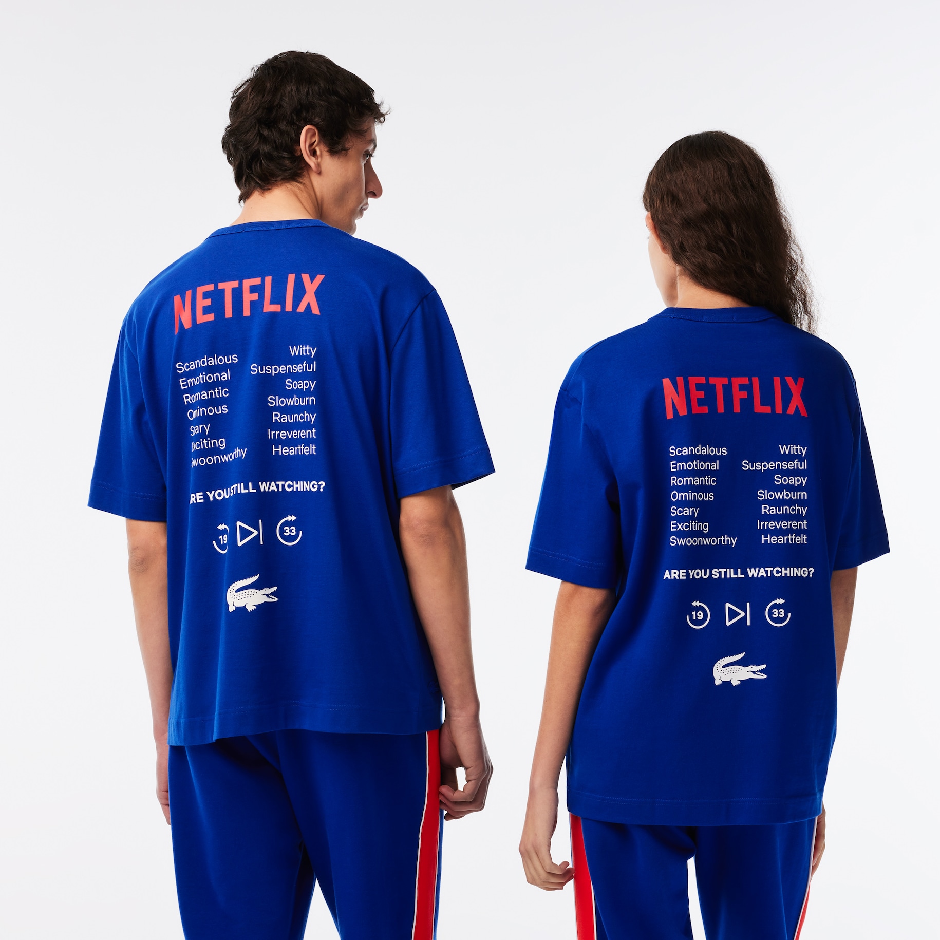 Unisex Lacoste x Netflix Loose Fit Organic Cotton T-shirt image number 2