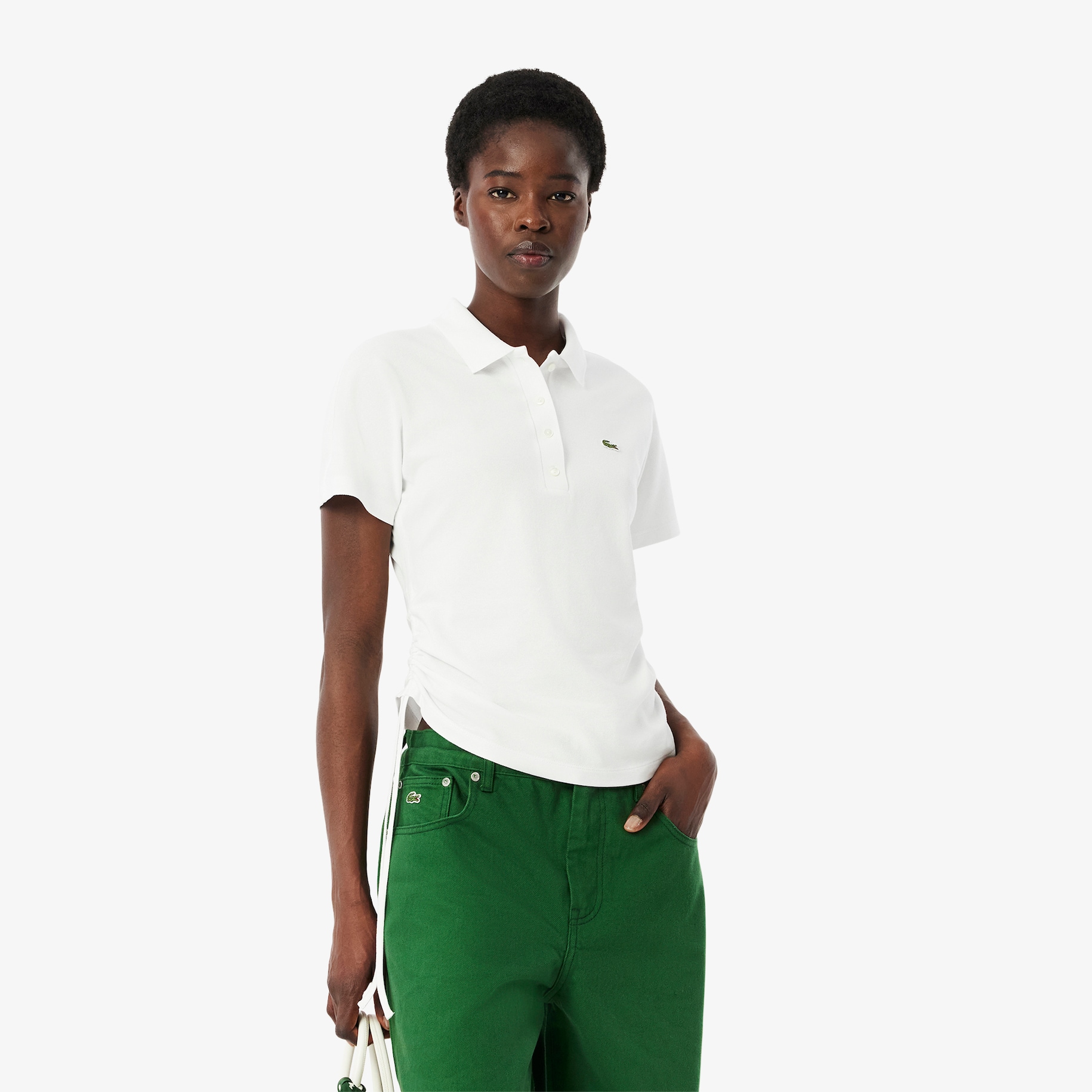 Slim Fit Adjustable Piqu&eacute; Polo Shirt image number 0