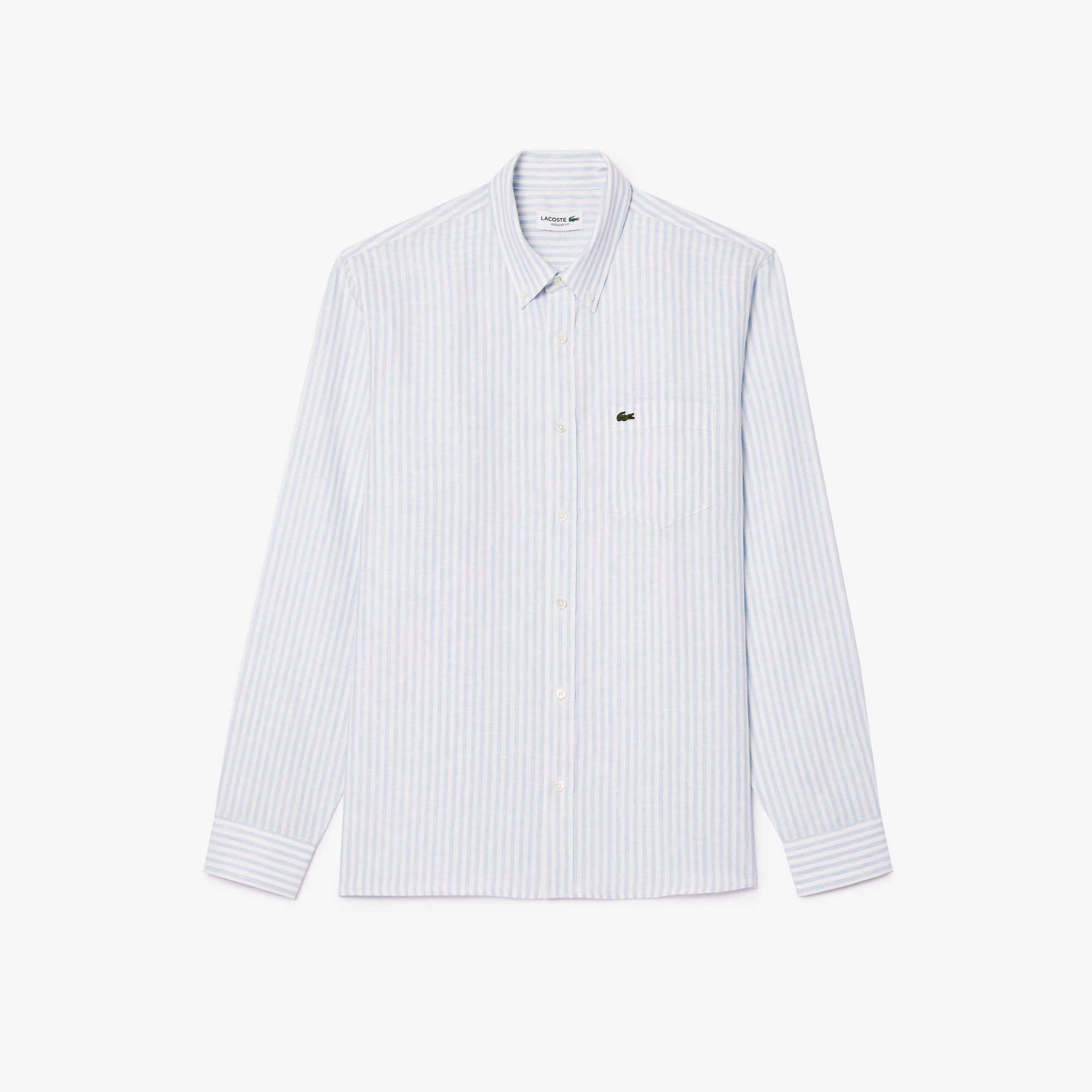 Regular Fit Striped Linen Shirt image number 3