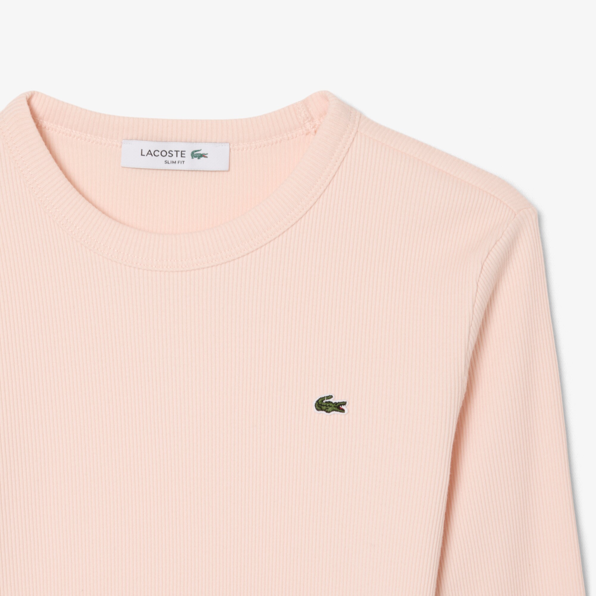 Slim Fit Ribbed Cotton T-shirt image number 4
