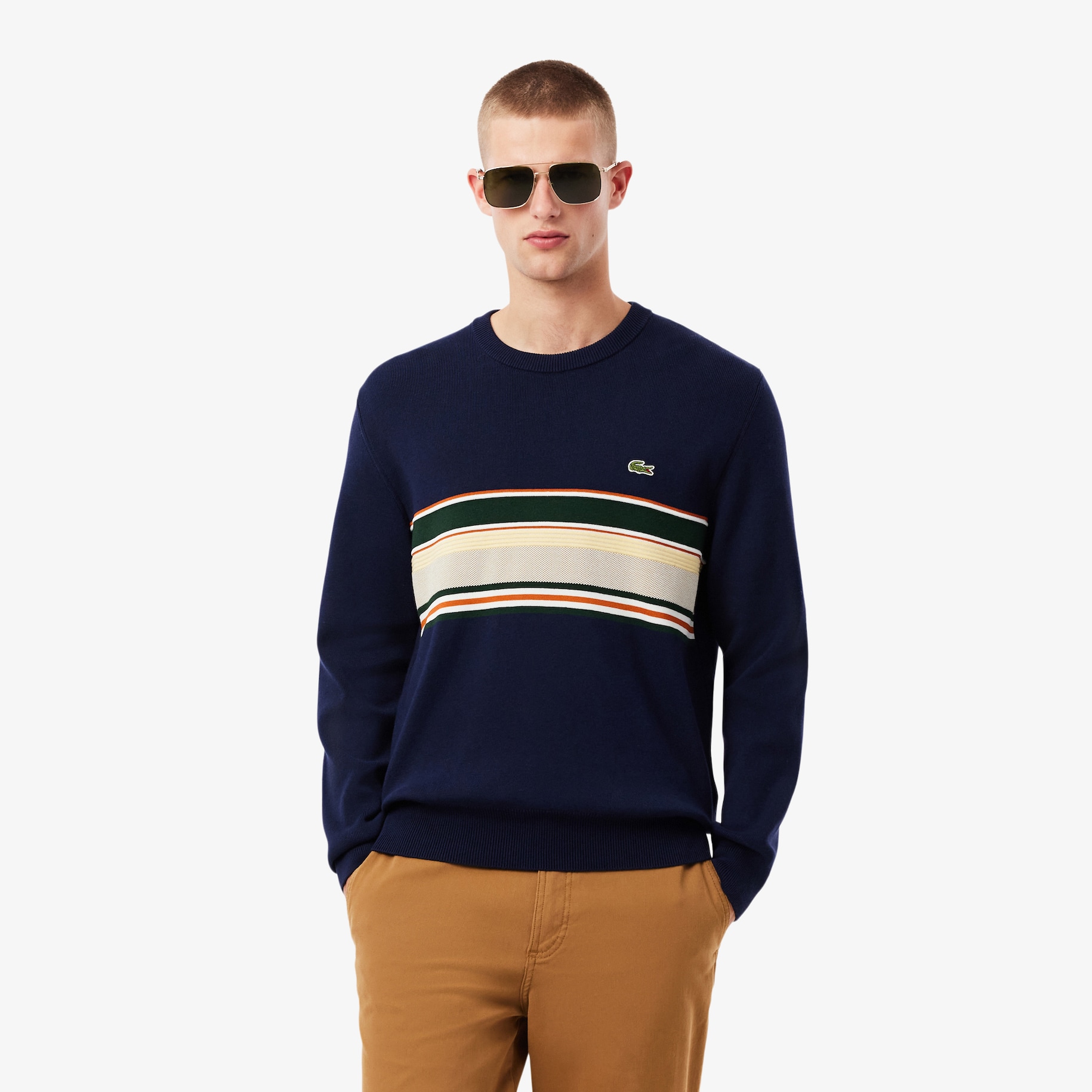 French Made Striped Sweater image number 0