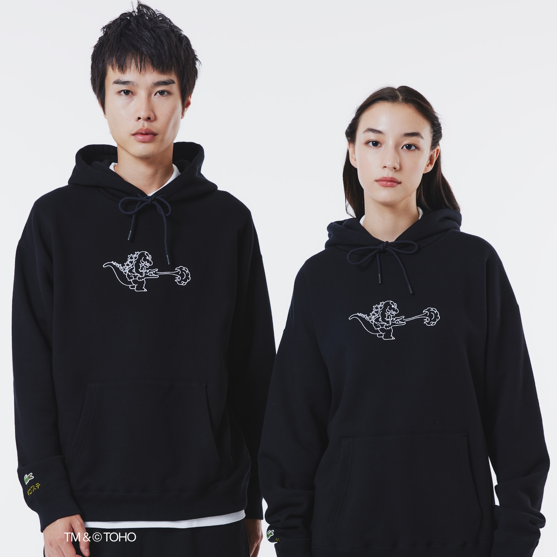 Lacoste & Godzilla Hoodie image number 1