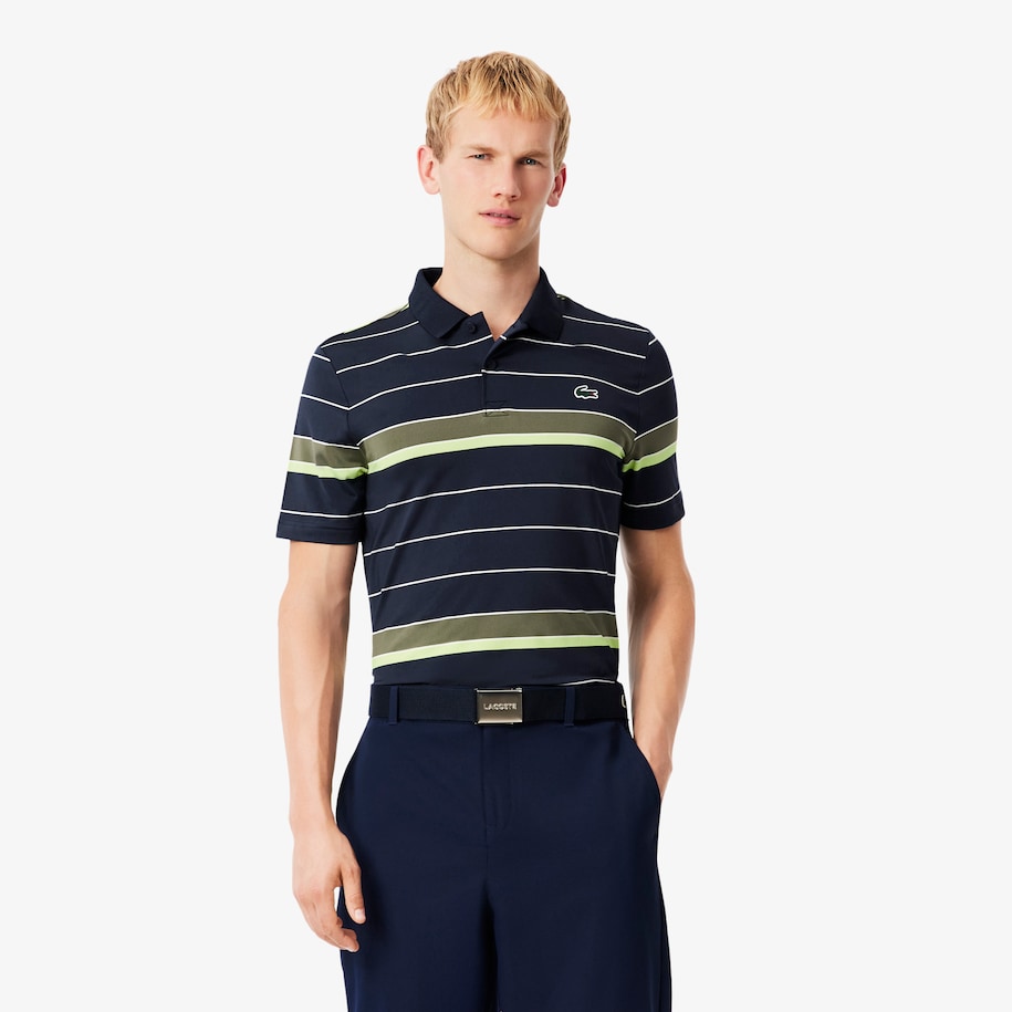Striped Ultra Dry Stretch Golf Polo Shirt image number 0