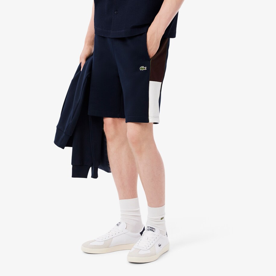 Colour-Block Fleece Shorts image number 1