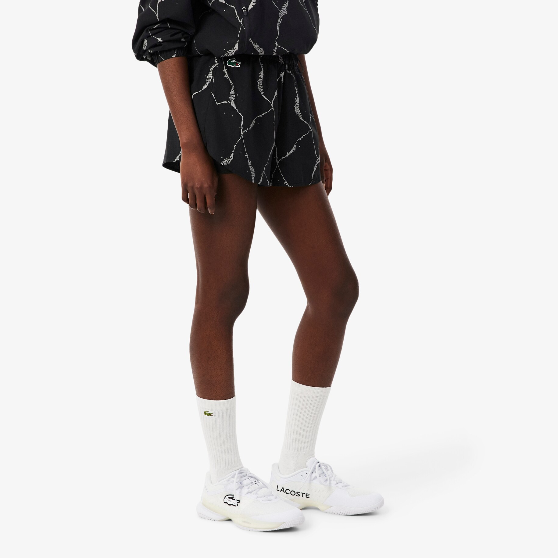 Reflective Print Lined Tennis Shorts image number 1
