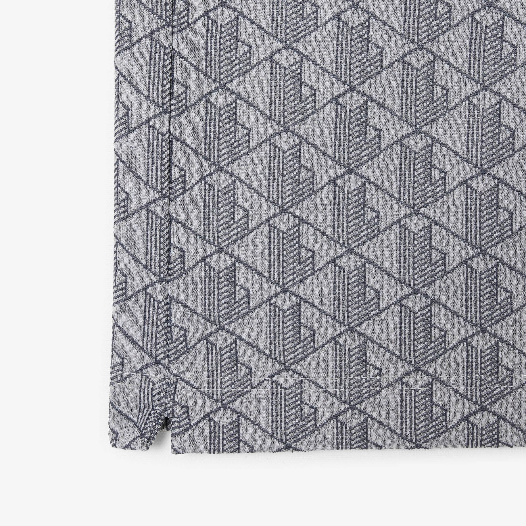 Classic Fit Monogram Jacquard Polo Shirt image number 5