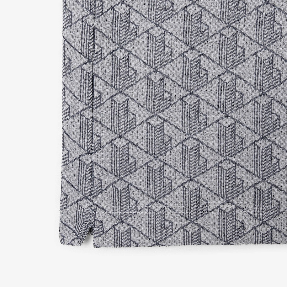 Classic Fit Monogram Jacquard Polo Shirt image number 5