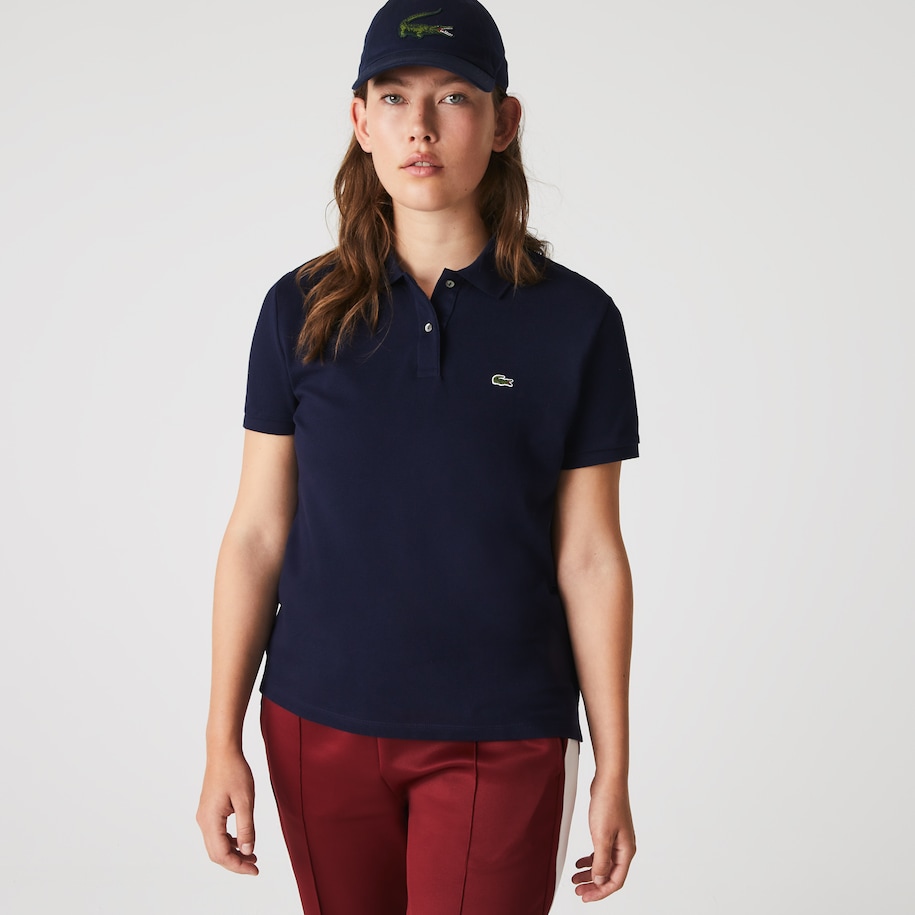 Women's Lacoste Regular Fit Soft Cotton Petit Piqué Polo Shirt image number 8