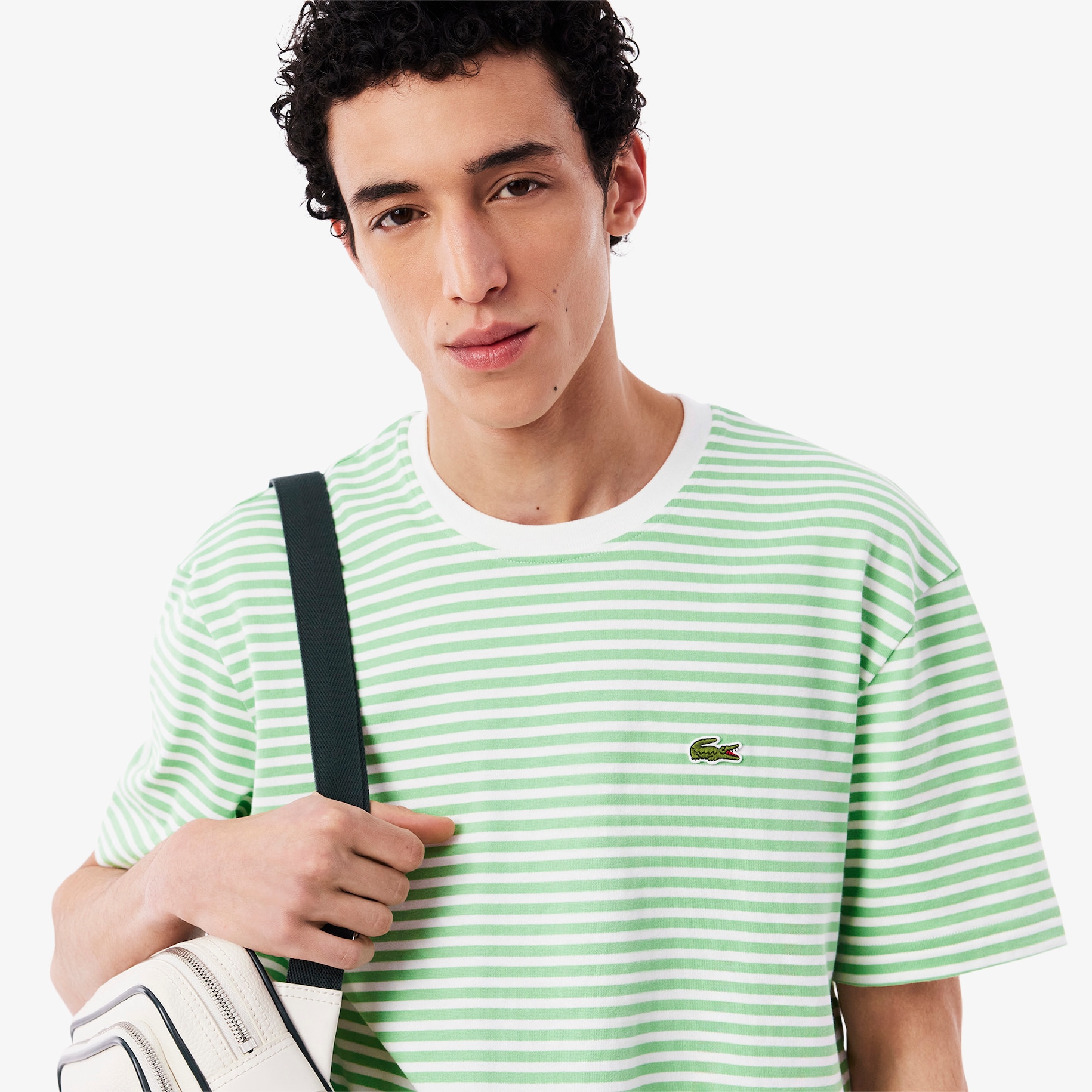 Heavy Cotton Striped T-shirt image number 1