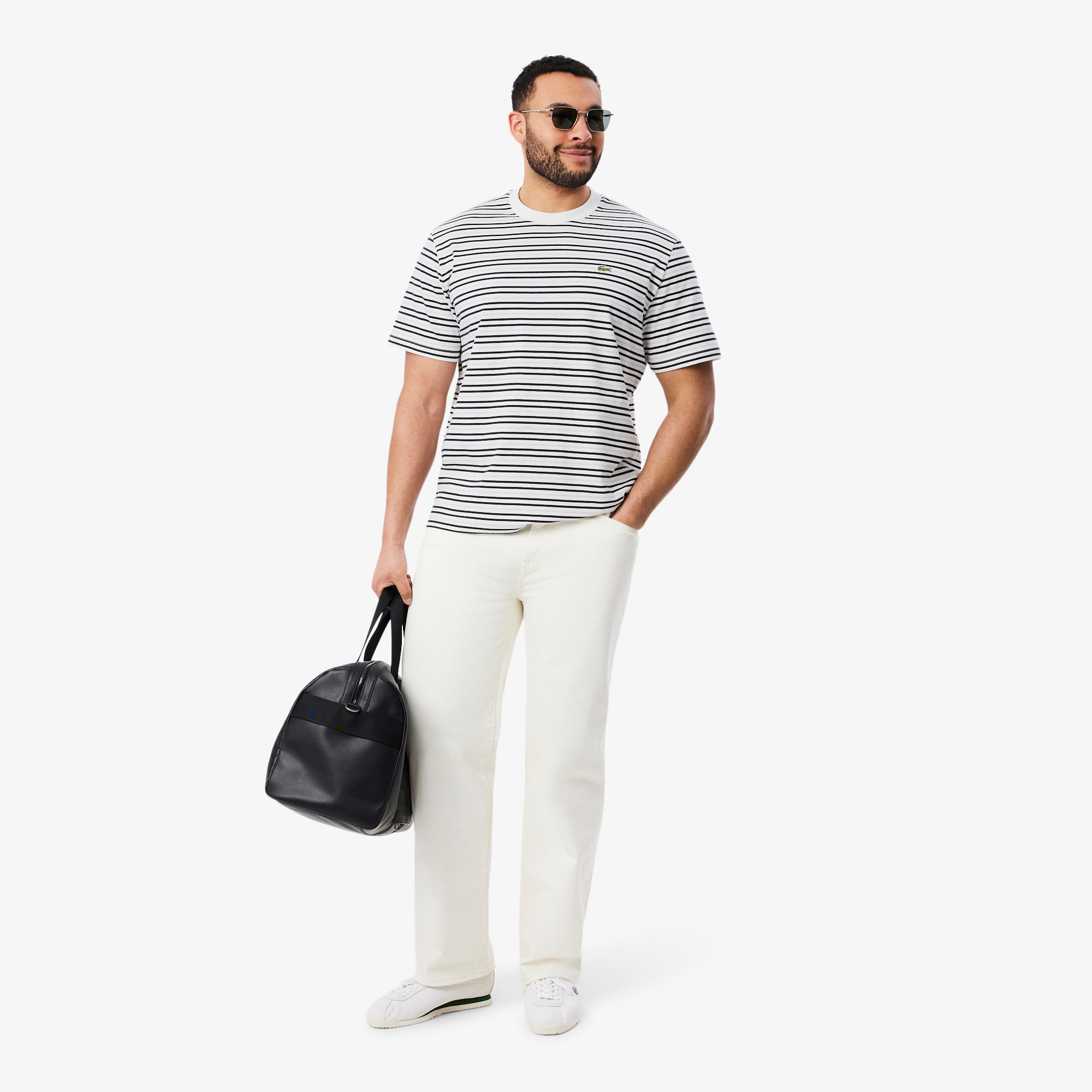 Striped Cotton T-shirt image number 7