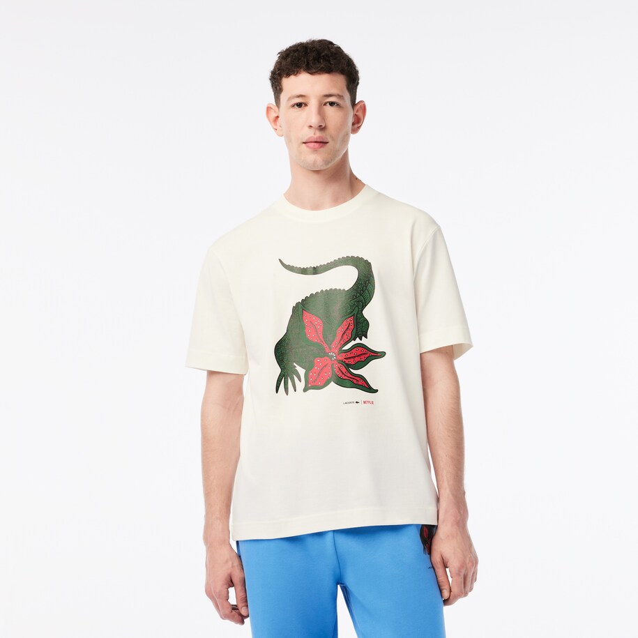 Men’s Lacoste x Netflix Organic Cotton T-shirt image number 0
