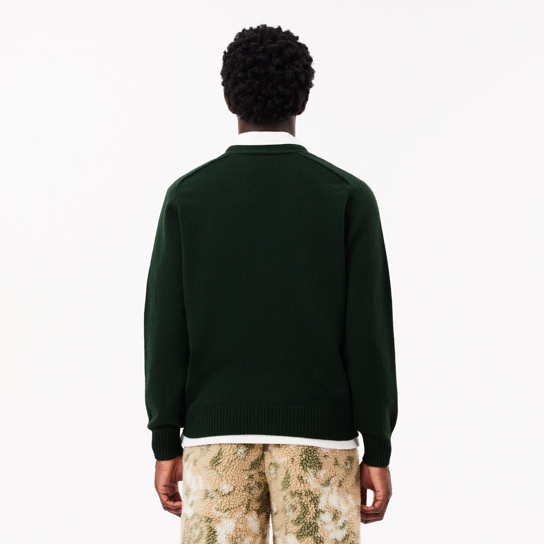 Monochrome Wool Crocodile Badge Cardigan image number 2