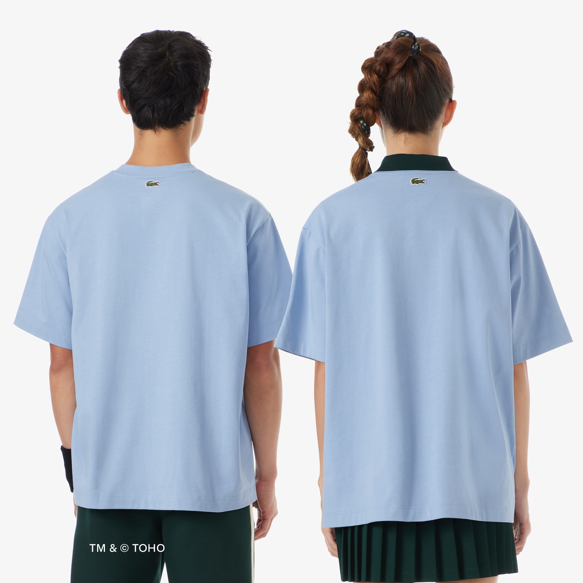 T-shirt Lacoste crocodile & Godzilla image number 2