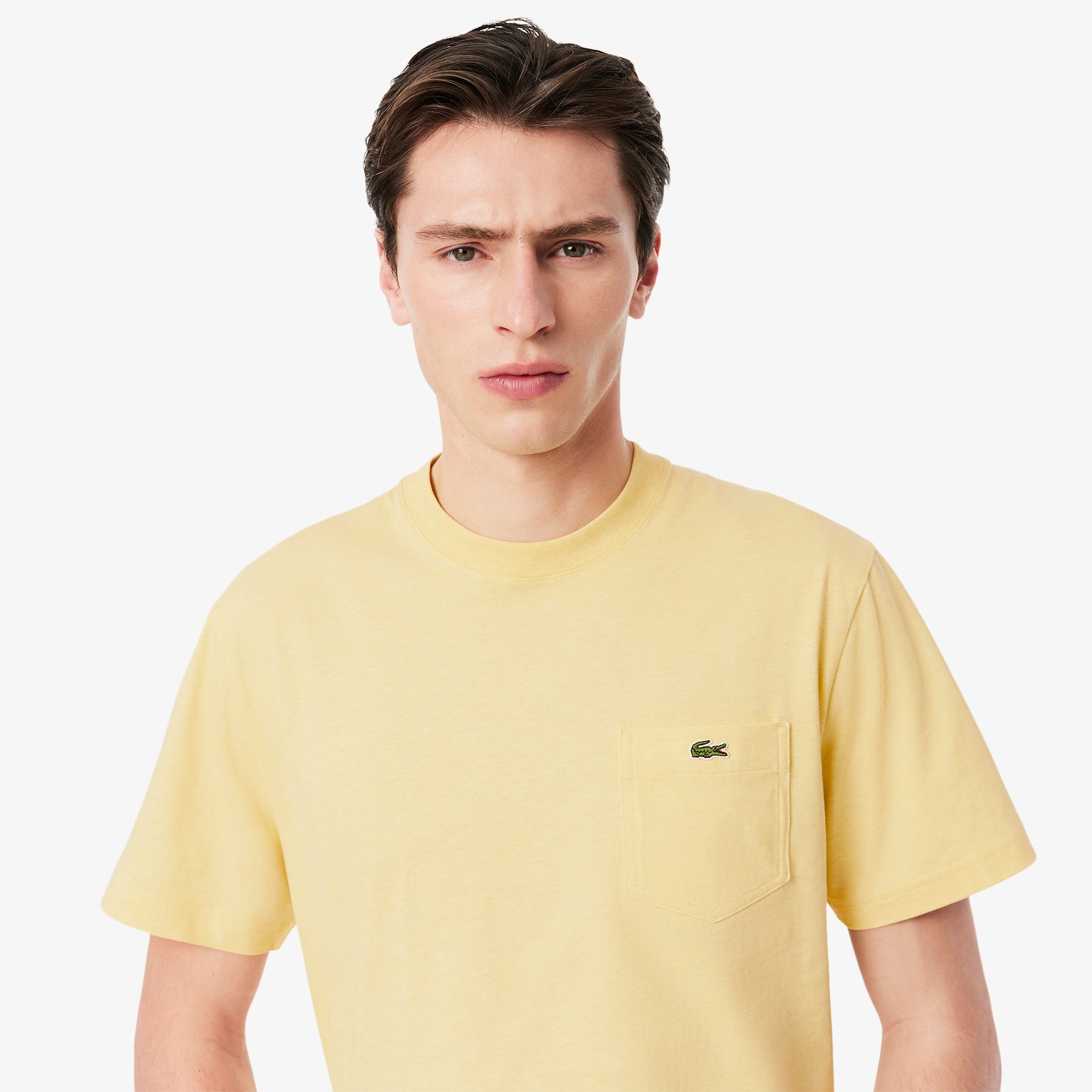 Cotton T-shirt with Breast Pocket image number 1