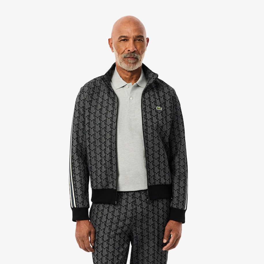 Paris Jacquard Monogram Zipped Sweatshirt image number 0