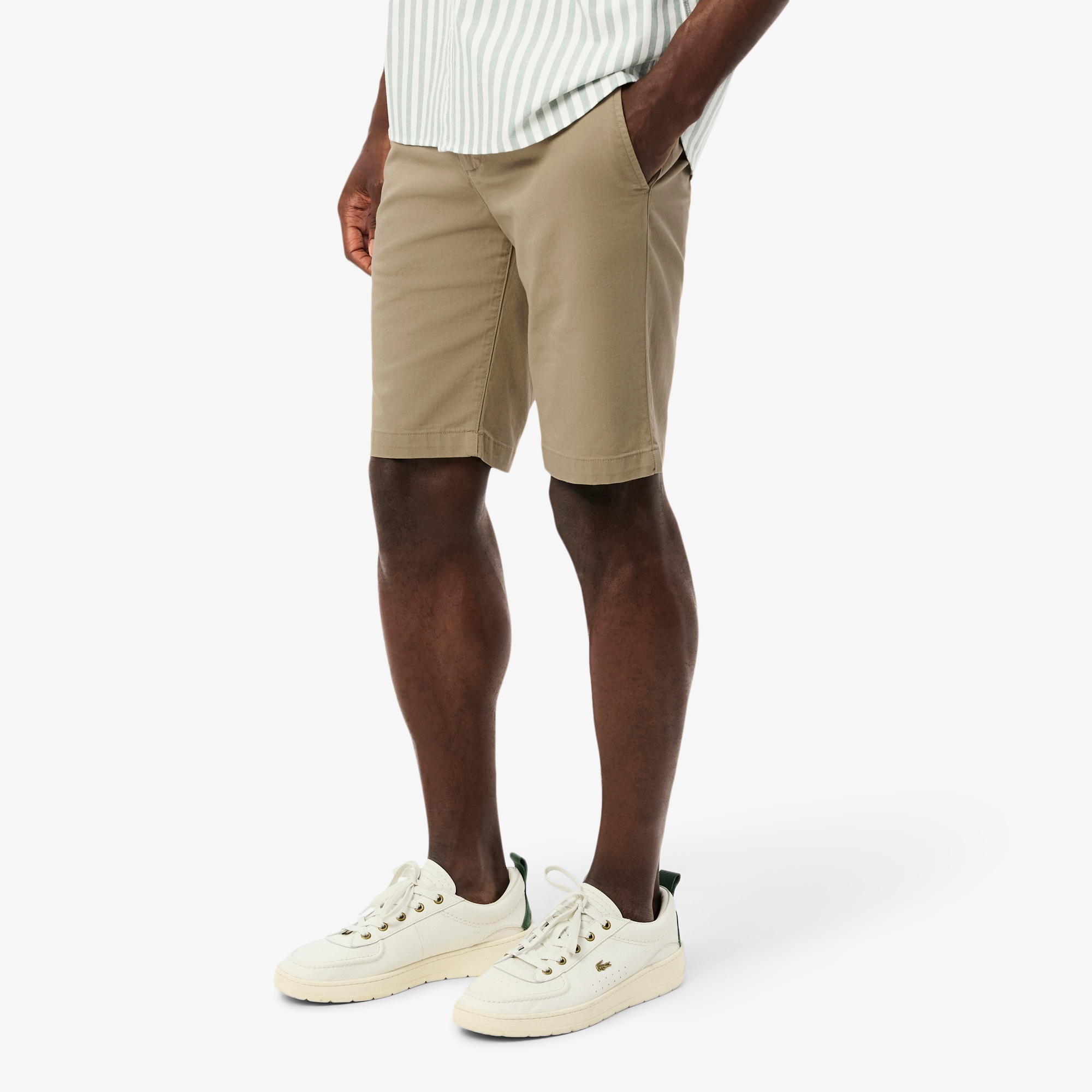 Slim Fit Stretch Cotton Chino Shorts image number 1