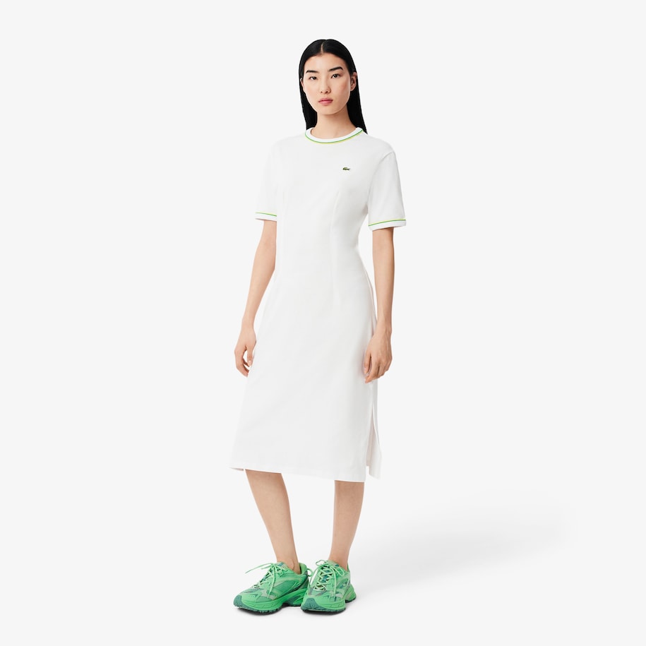 Trim Accent Jersey T-shirt Dress image number 0