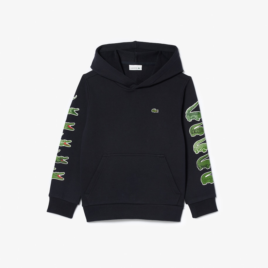 Contrast Crocodile Hoodie image number 0
