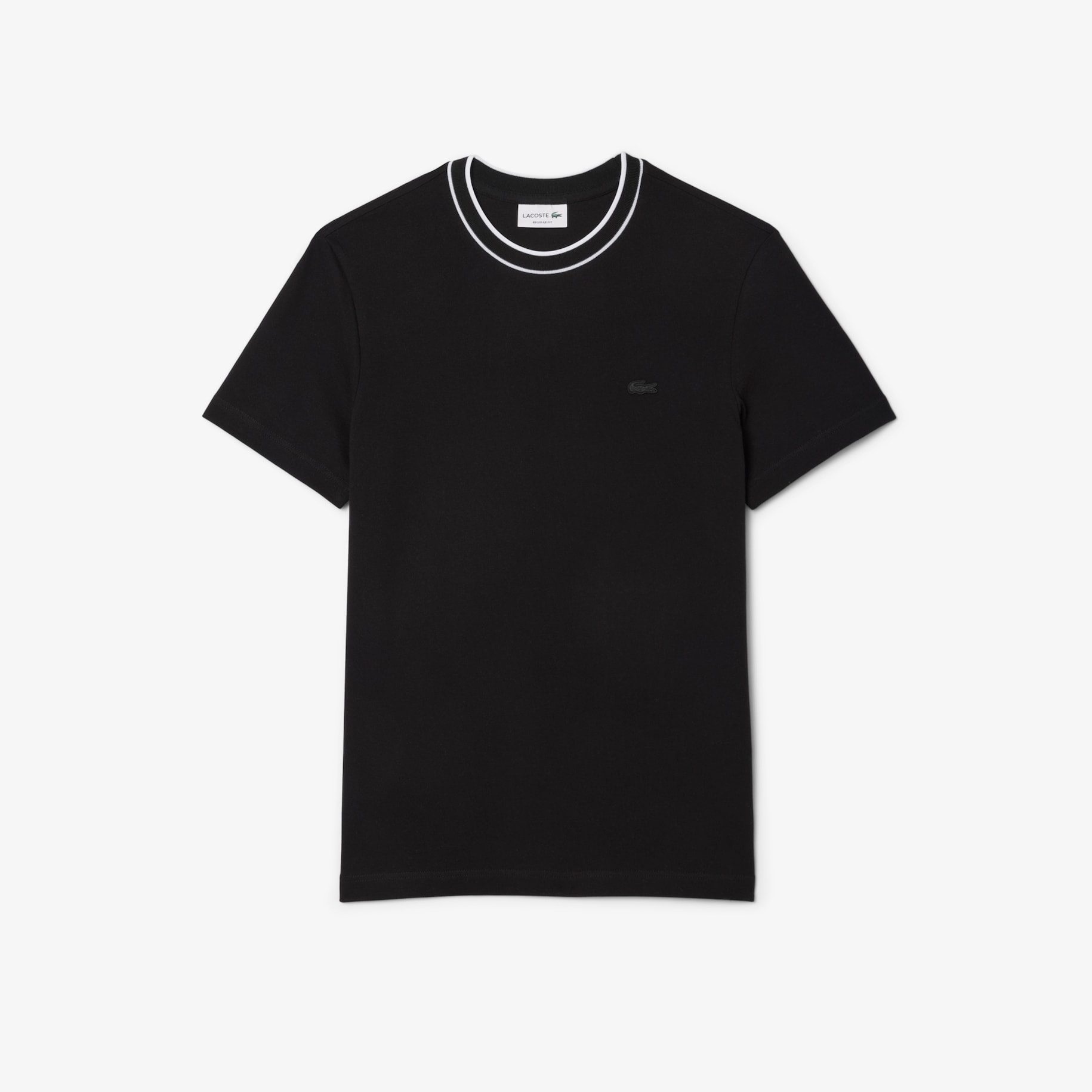 Stretch Piqué Stripe Collar T-shirt image number 0