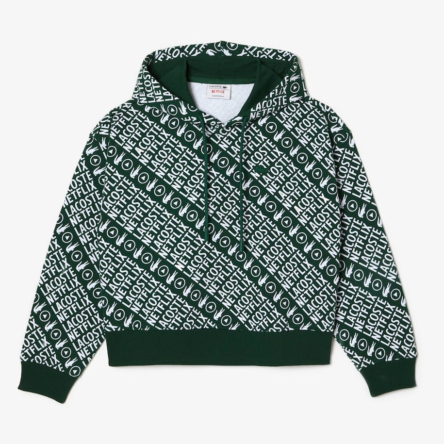 Women&rsquo;s Lacoste x Netflix Organic Cotton Hoodie image number 3