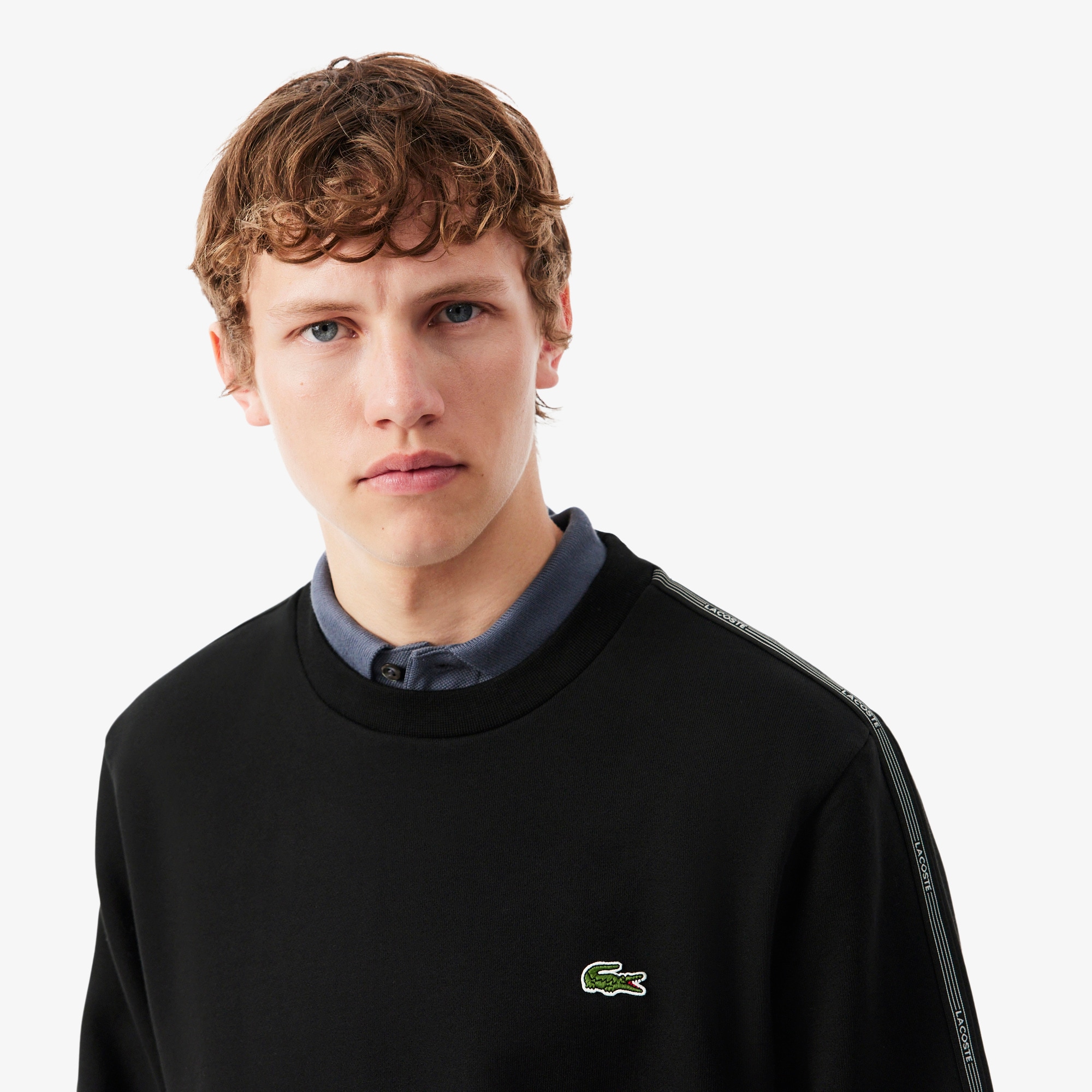 Stripe Band Fleece Sweatshirt image number 1