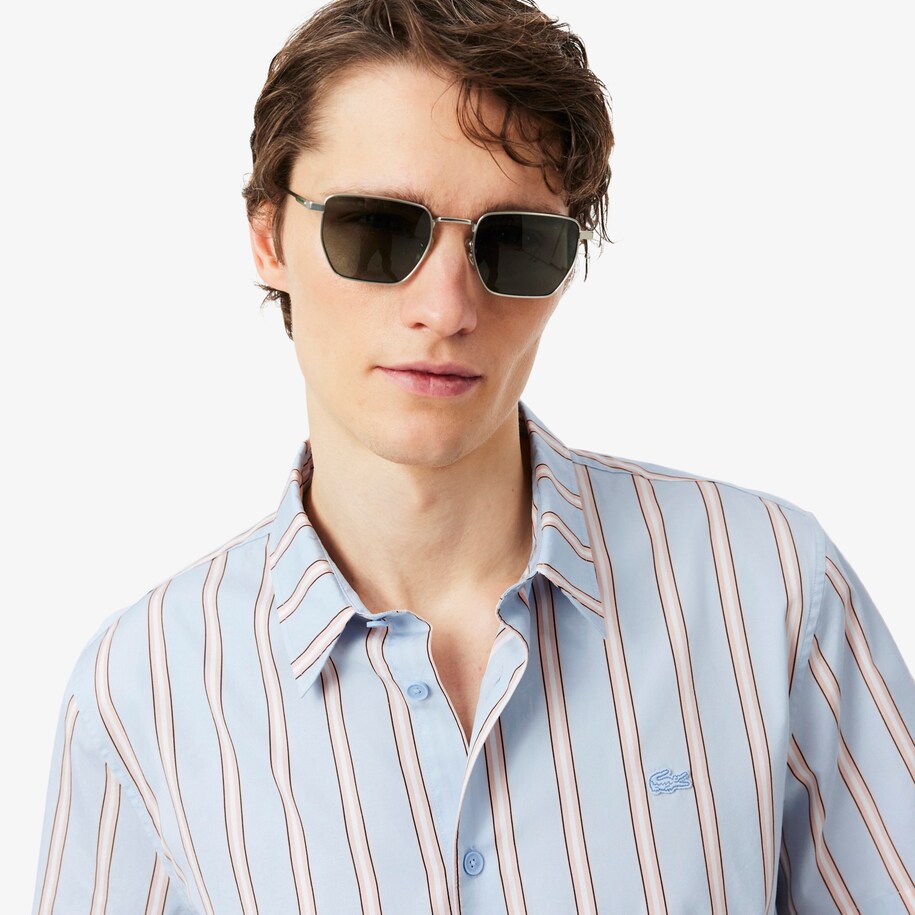 Regular Fit Striped Poplin Shirt image number 1