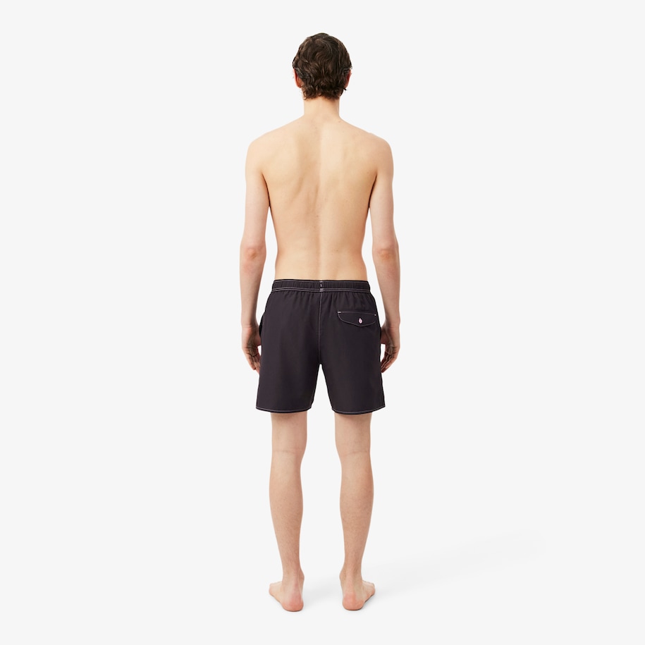 Mid Length Tennis Print Swim Trunks image number 2