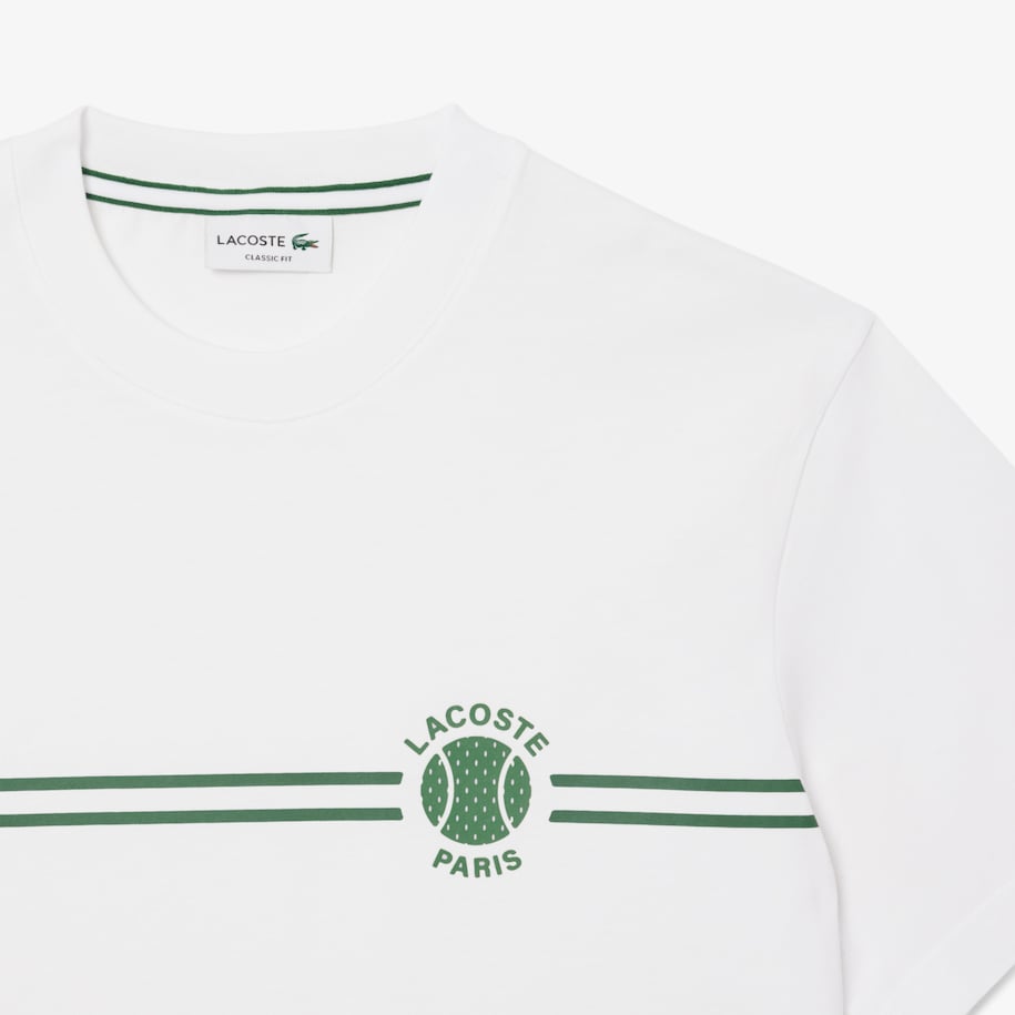Printed Embroidered Cotton Jersey T-shirt image number 4