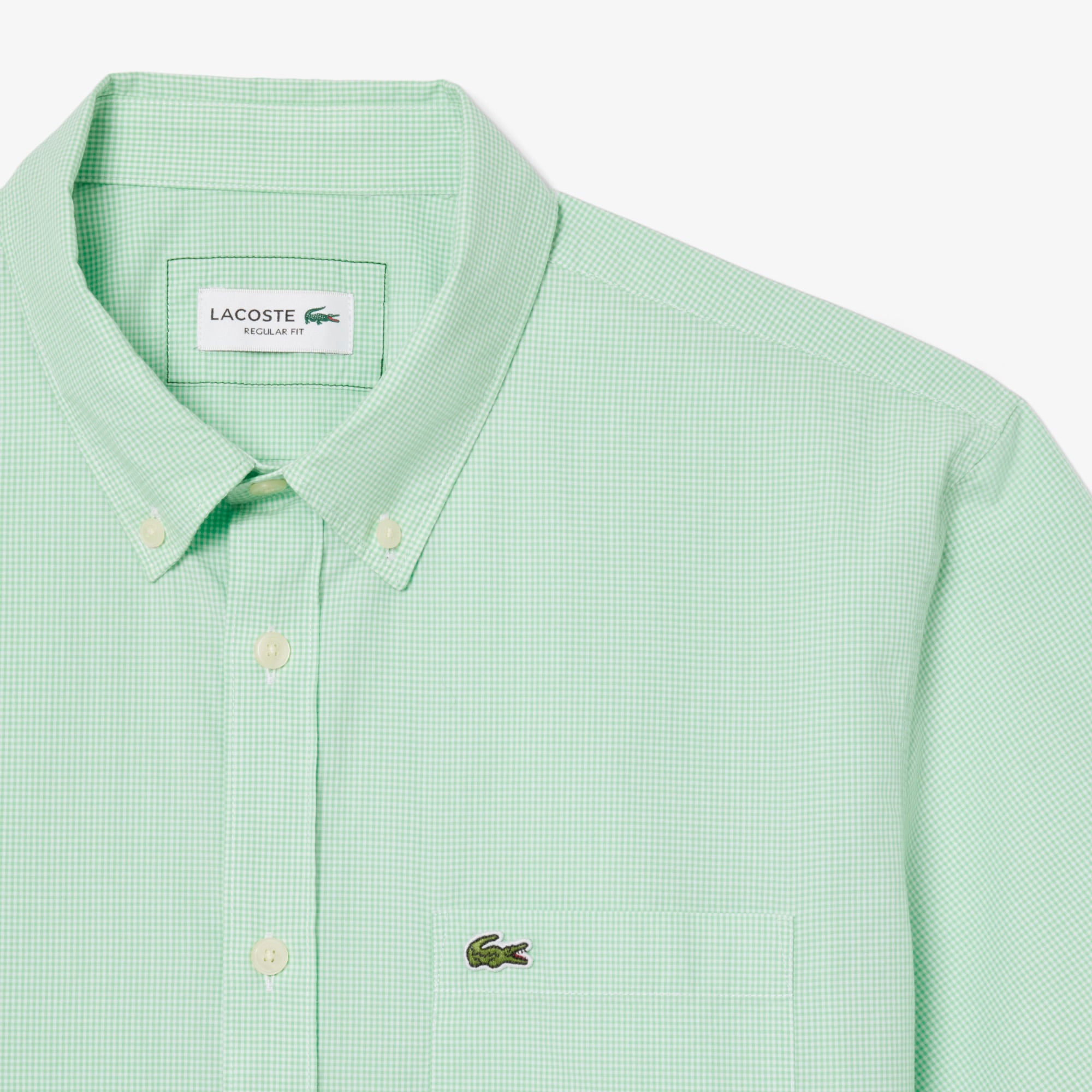 Short Sleeved Regular Fit Gingham Shirt image number 4