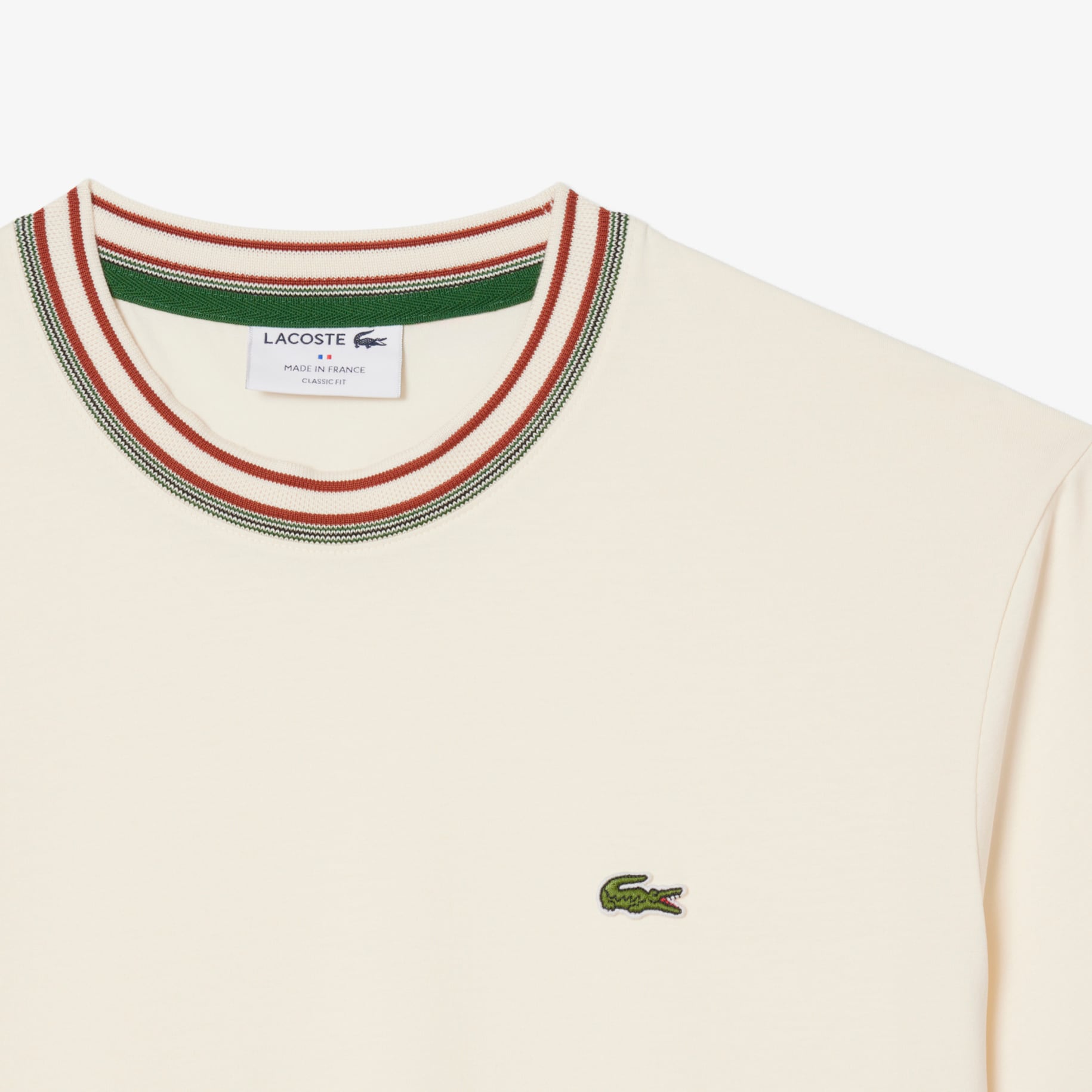 French Made Stripe Neck T-shirt image number 4