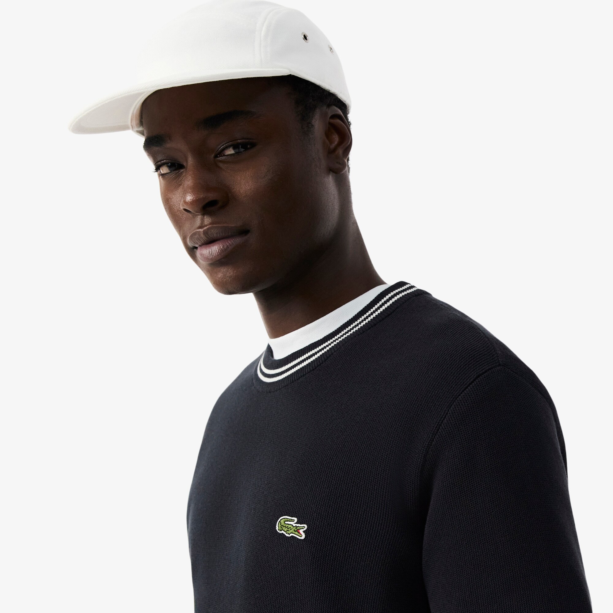 Classic Fit Stripe Detail Knit T-Shirt image number 1